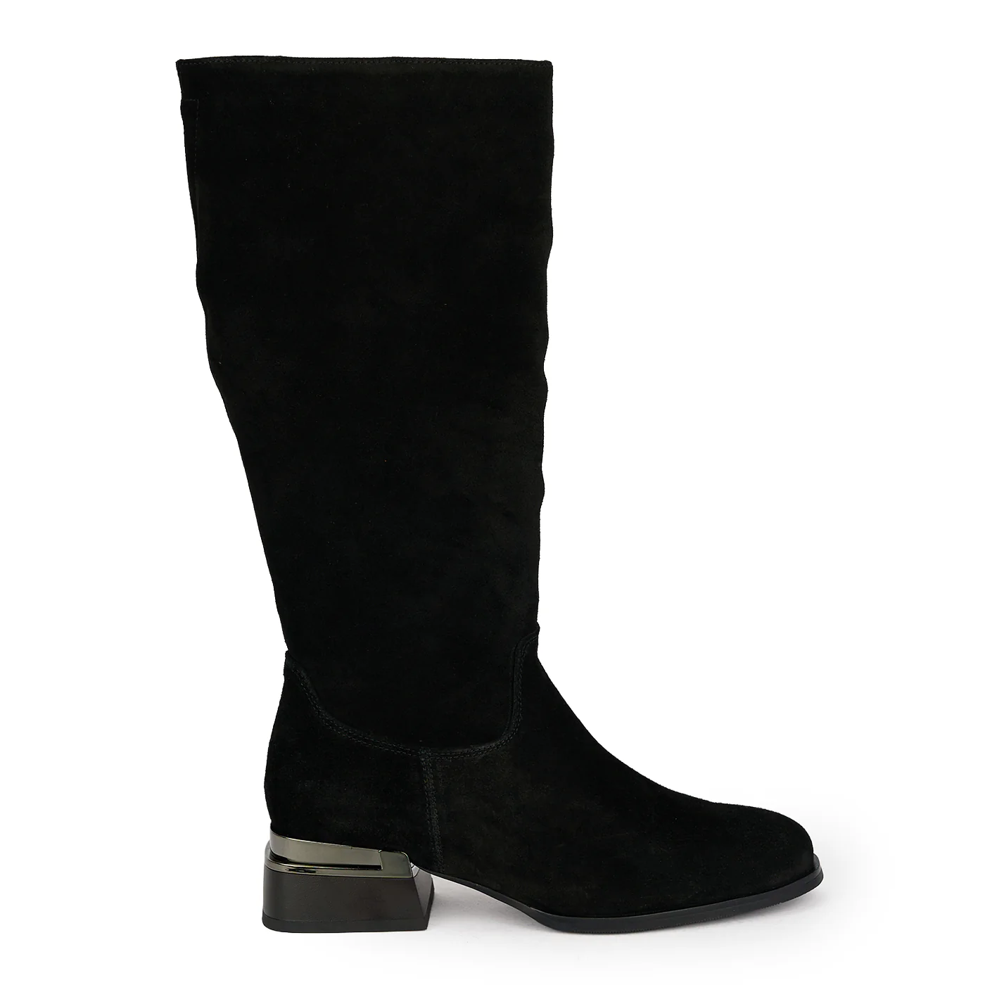 Cizme dama din piele naturala neagra 19002