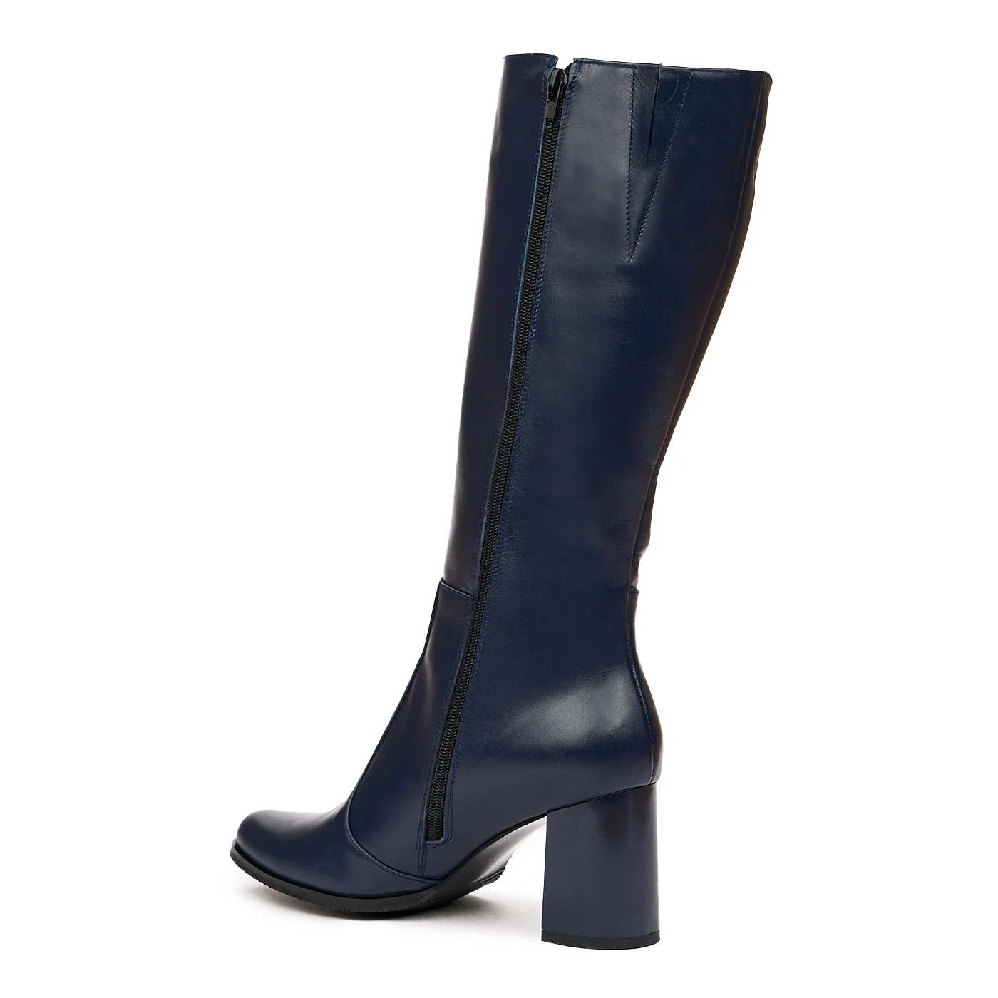 Cizme Dama Piele Bleumarin Toc 8 Cm 6636 - Image 3