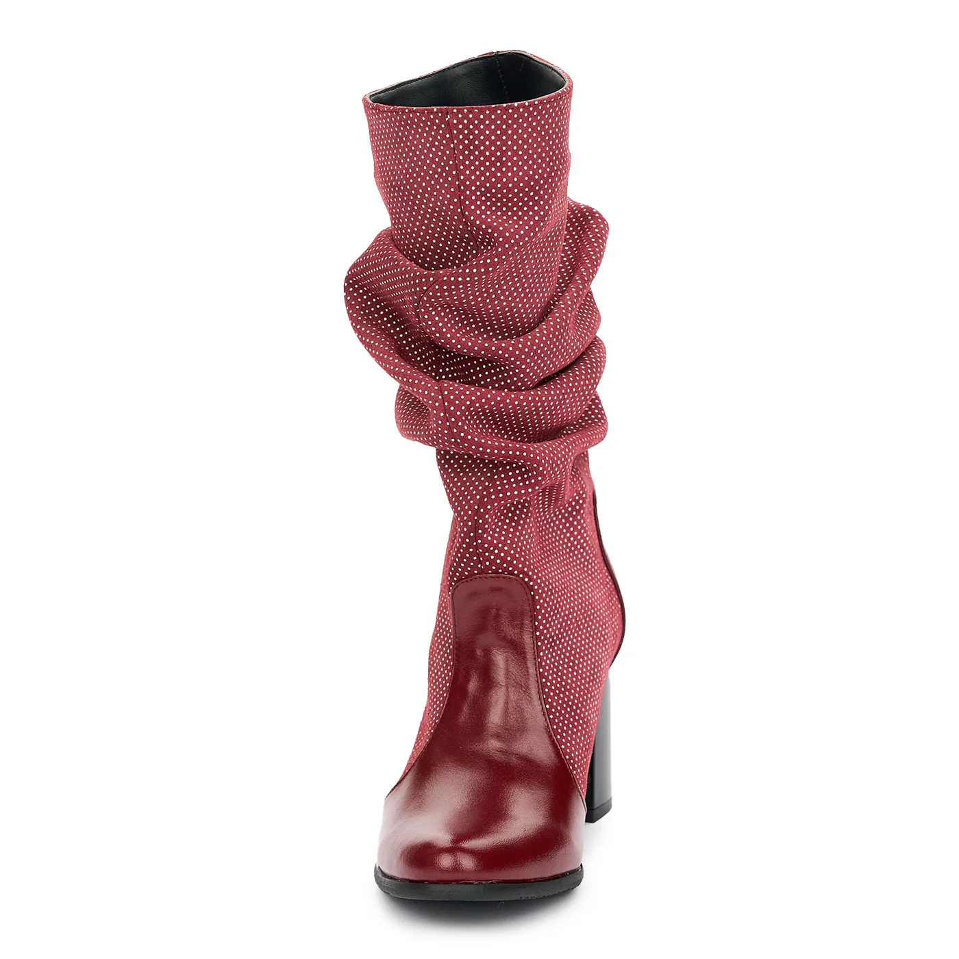 Cizme Dama Piele cu Toc Gros 7.5 Cm Visinii 12448 - Image 3