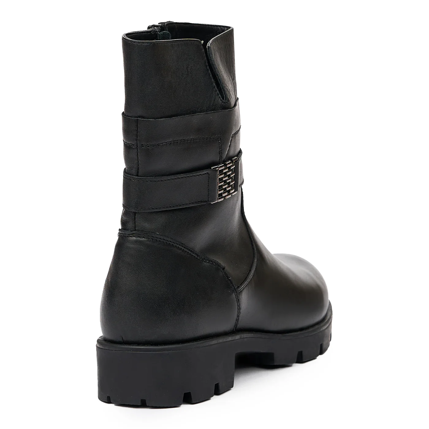 Cizme Dama Piele Naturala fara Toc Negre 8217 - Image 2