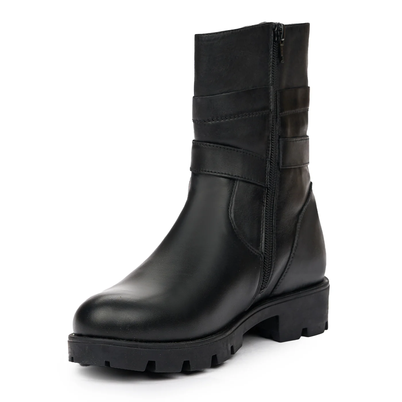 Cizme Dama Piele Naturala fara Toc Negre 8217 - Image 4