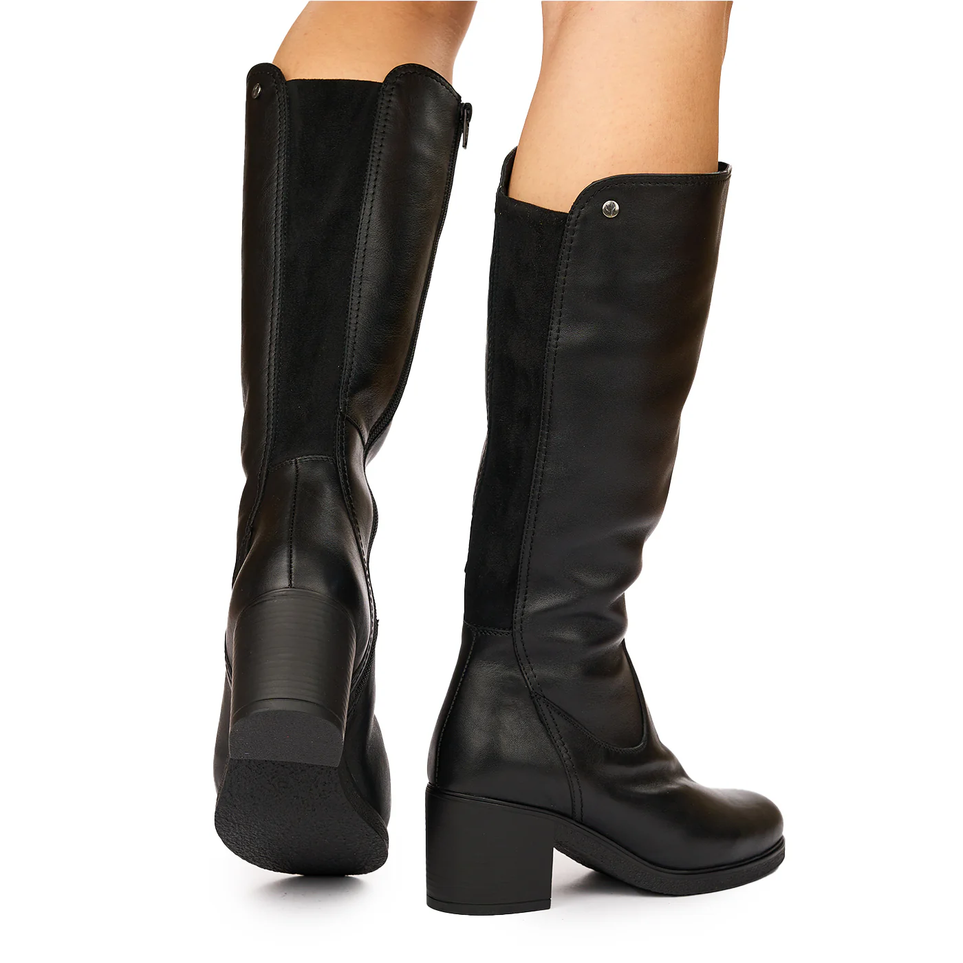Cizme Dama Piele Negre cu Toc 3915 - Image 4