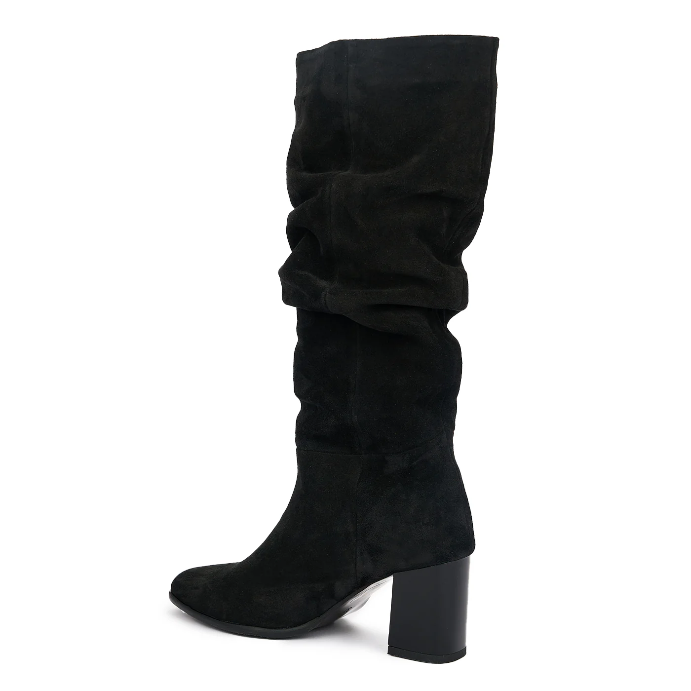 Cizme de Dama din Piele Naturala Toc 7 Cm Negre 12556 - Image 2