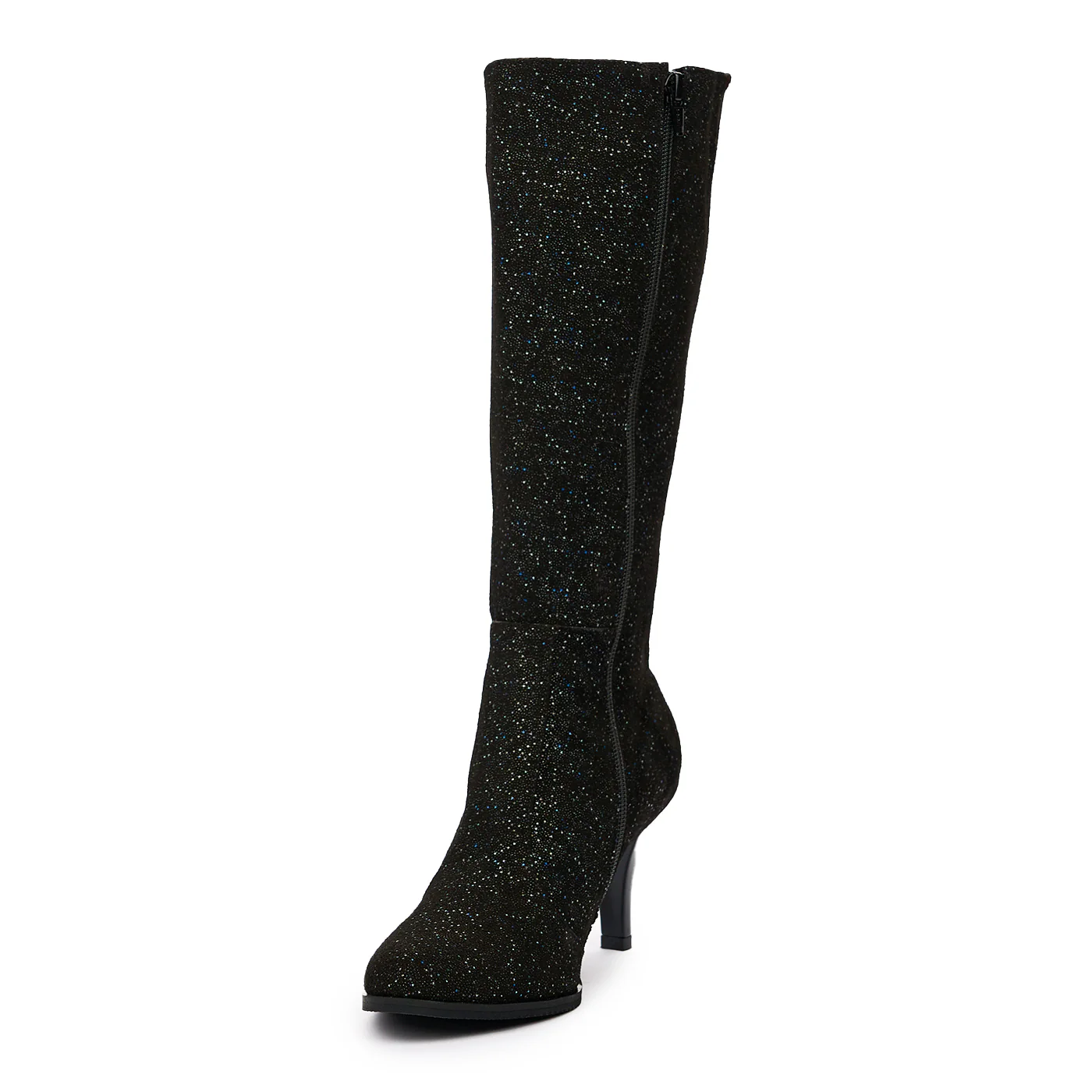 Cizme de Piele Negre cu Toc 6520 - Image 4