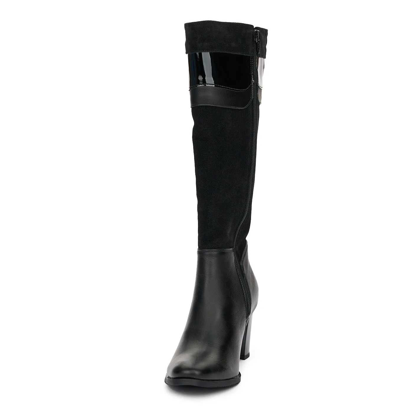 Cizme Elegante de Piele Toc 7 Cm Negre 12401 - Image 3