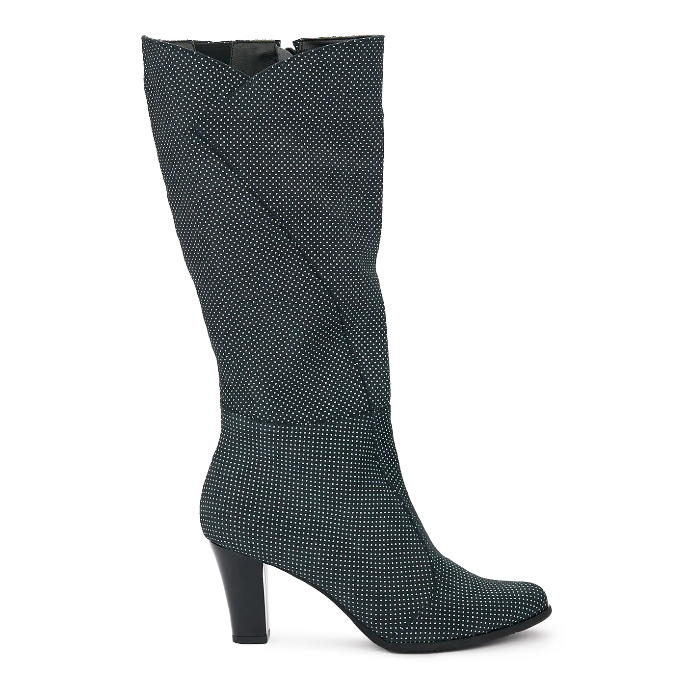 Cizme Elegante din Piele Naturala Toc 7.5 Cm Bleumarin 12473