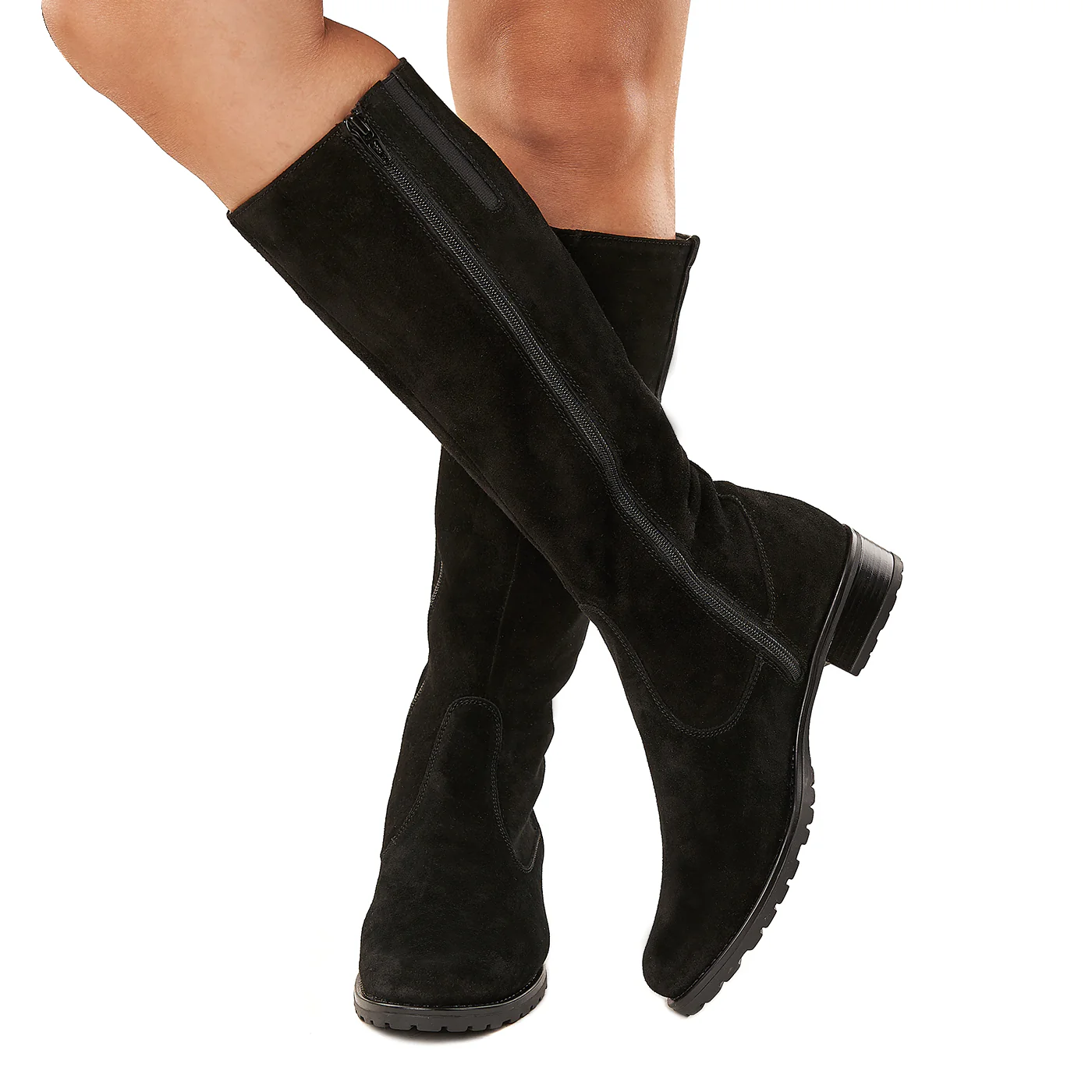 Cizme Elegante Piele Naturala Neagra Toc 3 Cm 3369 - Image 3