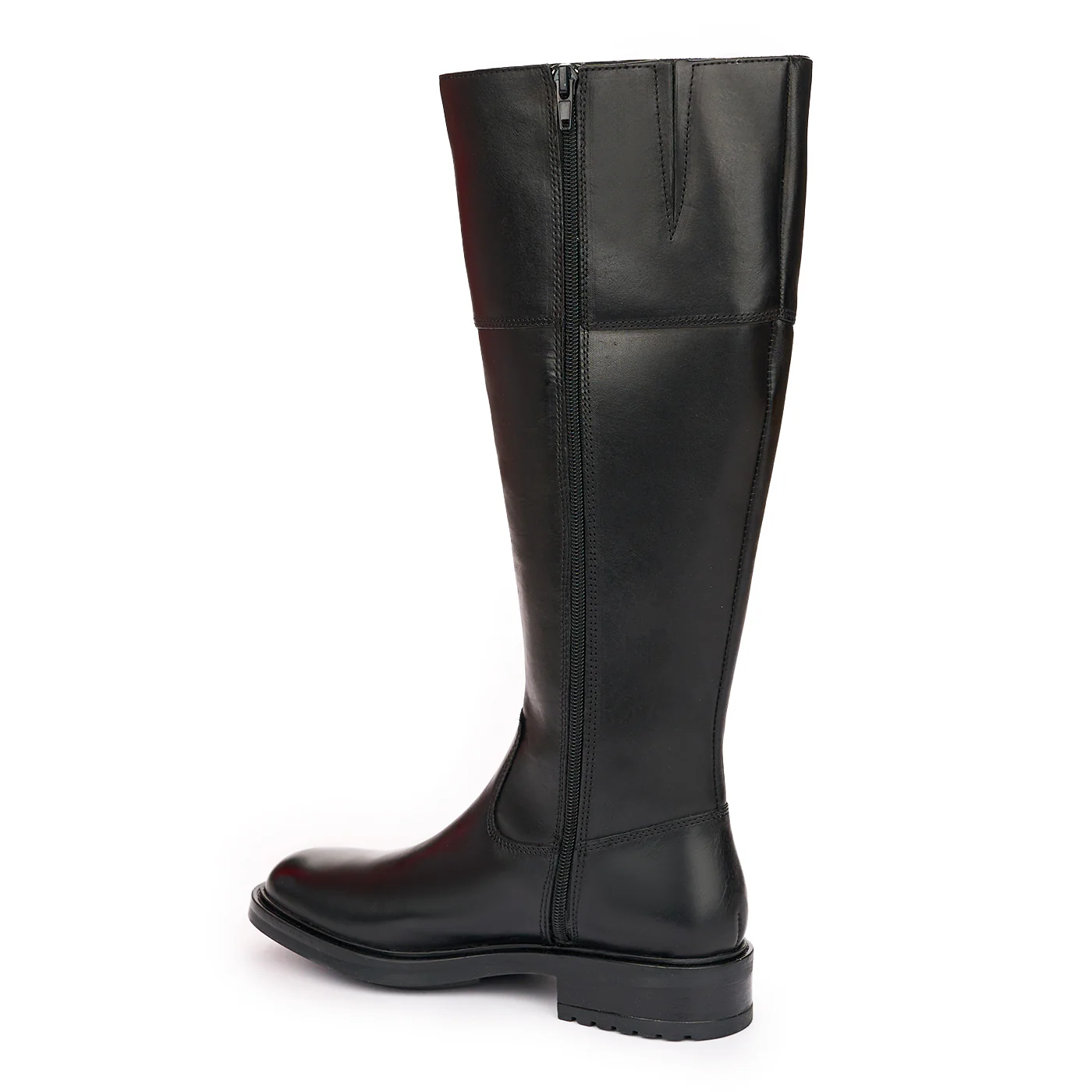 Cizme Lungi Dama fara Toc din Piele Naturala Culoare Negru 10988 - Image 2