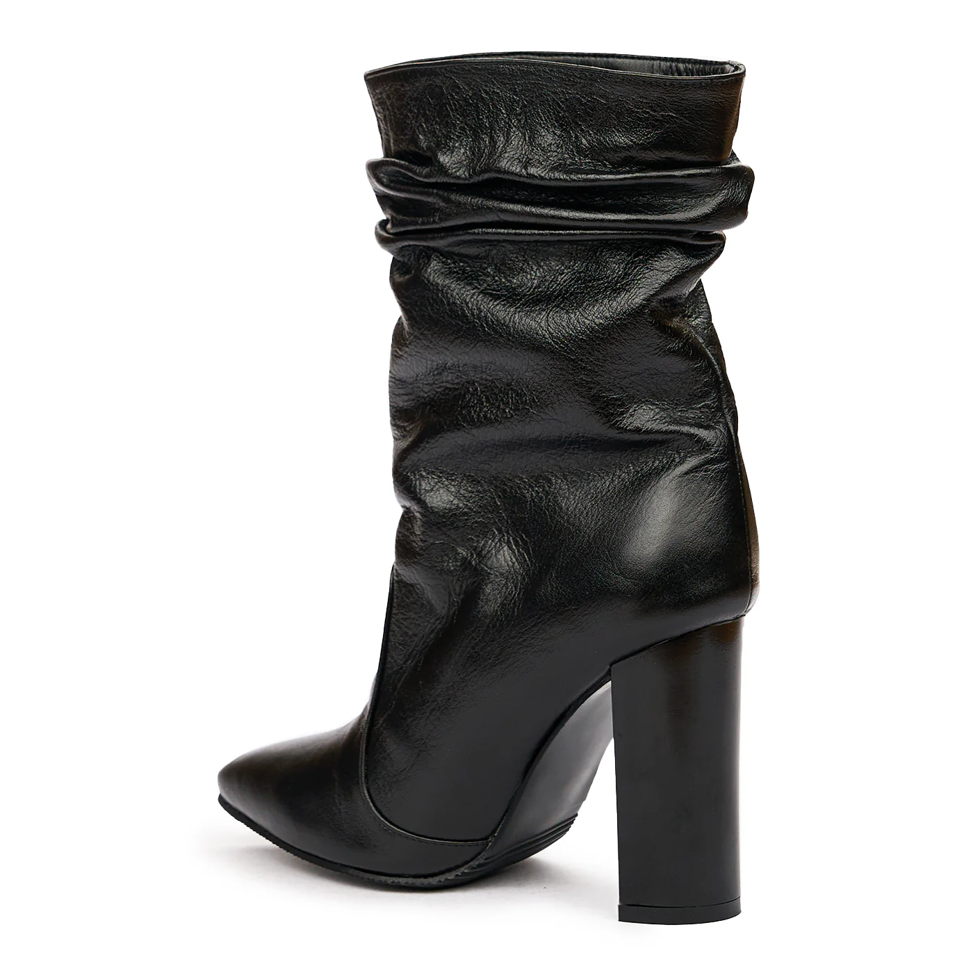 Cizme Piele Dama cu Toc 10 Cm Neagre 6804 - Image 3