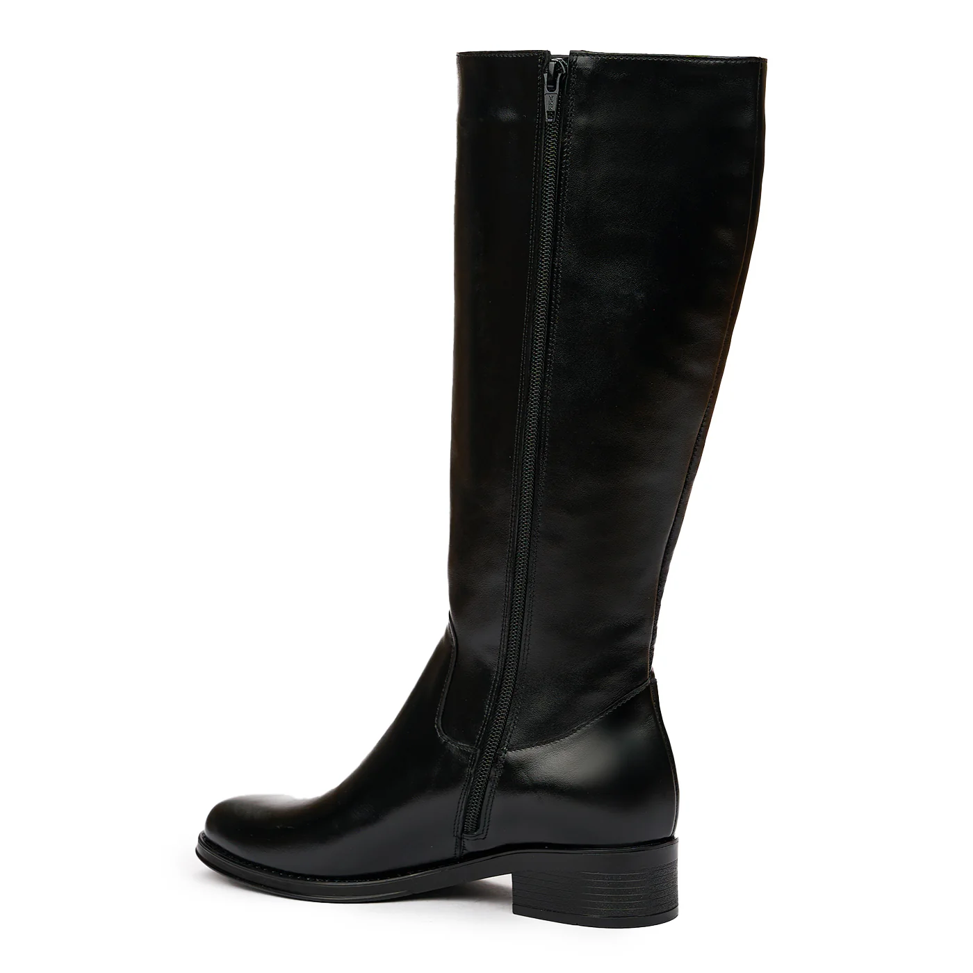 Cizme Piele Negre Lungi Toc 3.5 Cm 8281 - Image 3