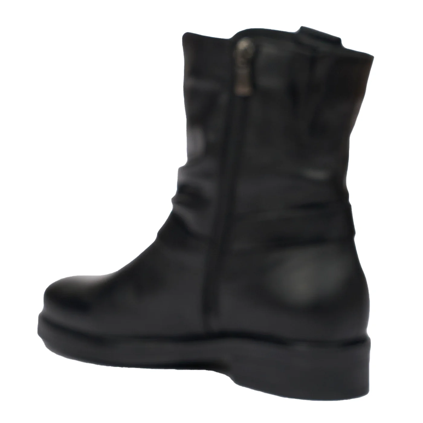 Cizme Scurte Dama Piele Naturala Culoare Negru 8218 - Image 3