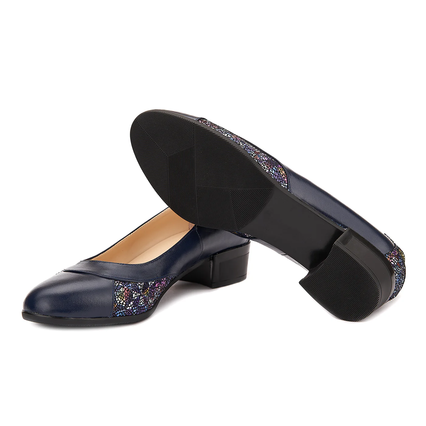 Pantofi dama piele naturala bleumarin 1503 - Image 3