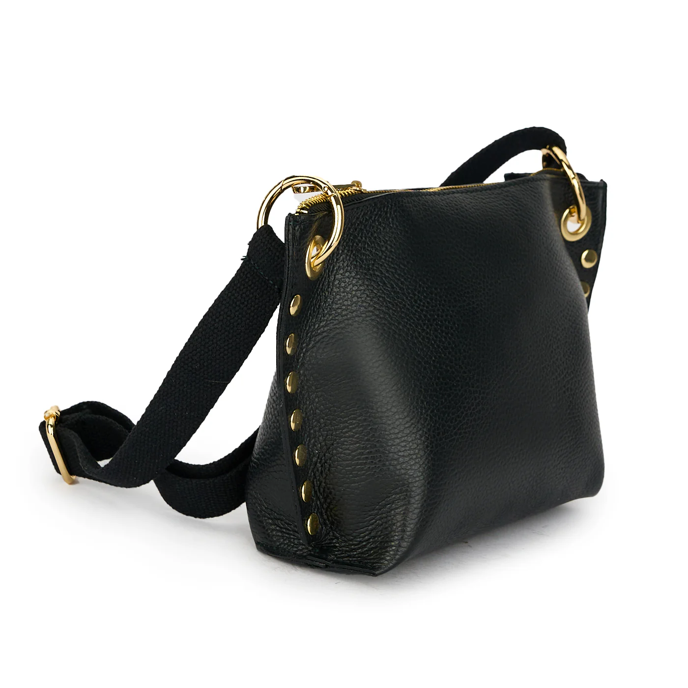 Geanta dama din piele naturala neagra 21071 - Image 2