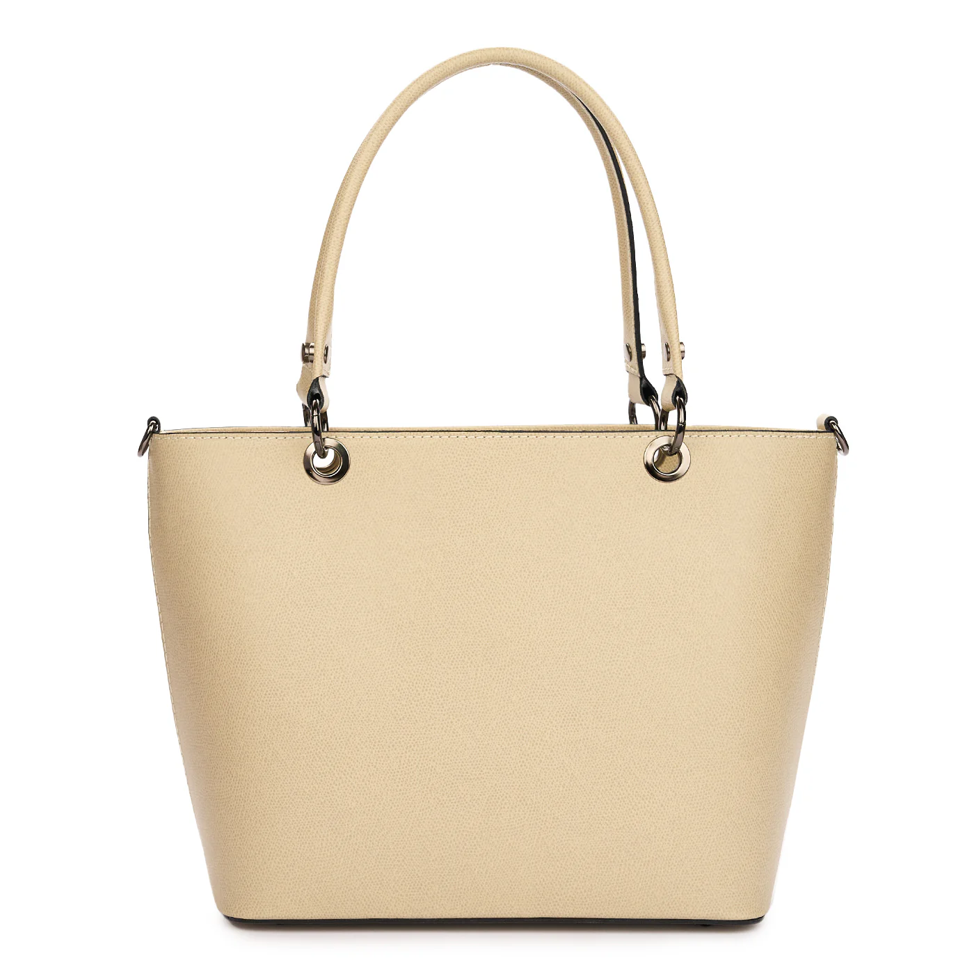 Geanta dama din piele naturala beige 11121 - Image 3