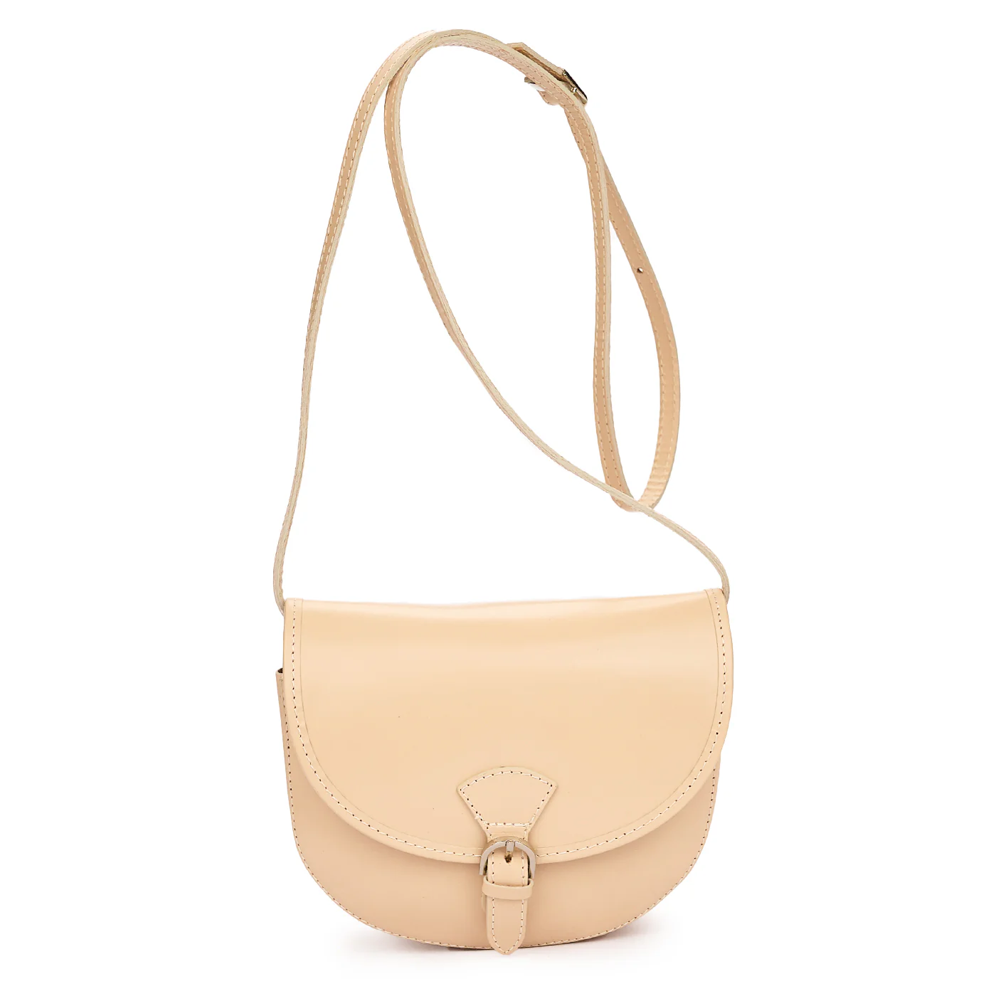 Geanta dama din piele naturala beige 11130