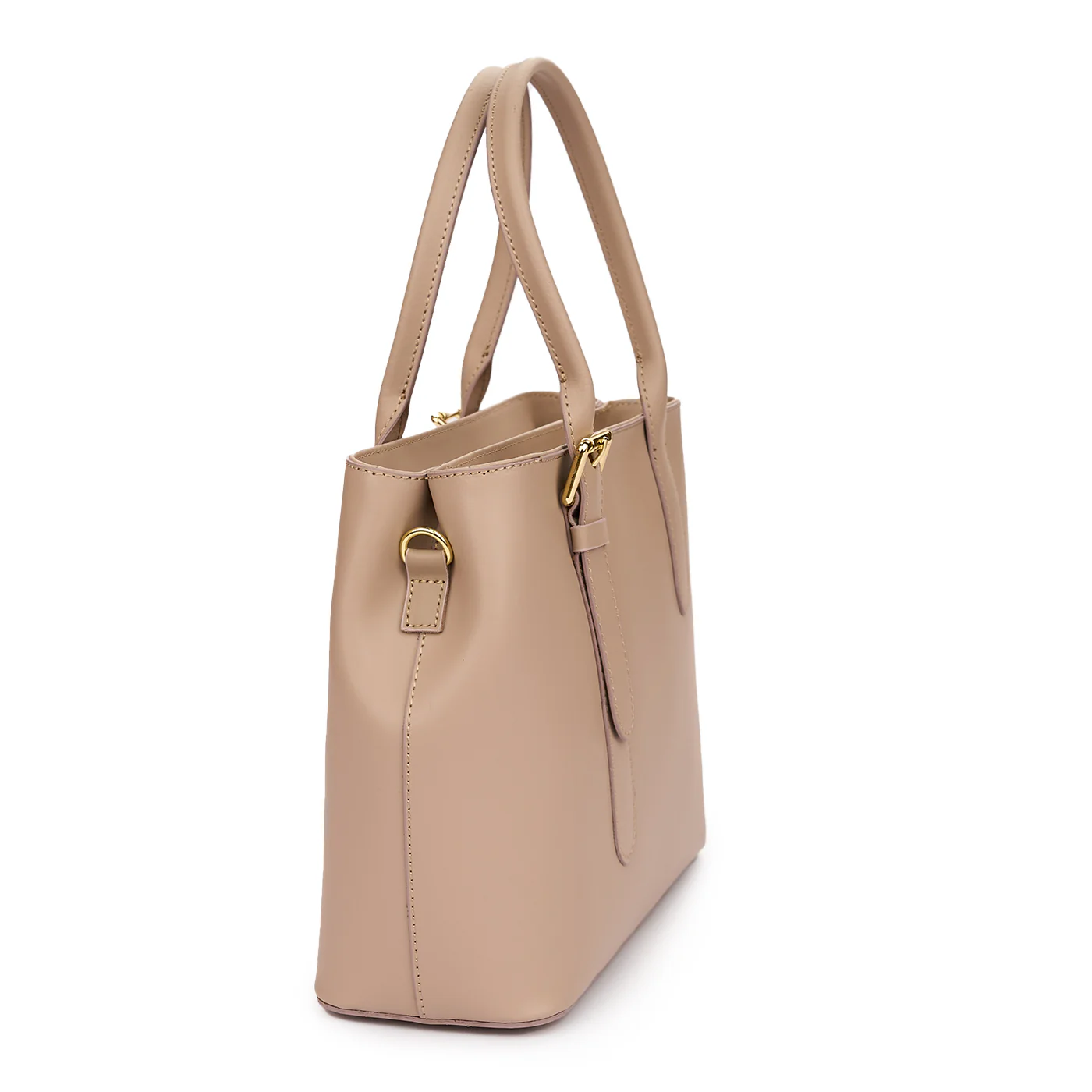 Geanta dama din piele naturala beige 11187 - Image 2