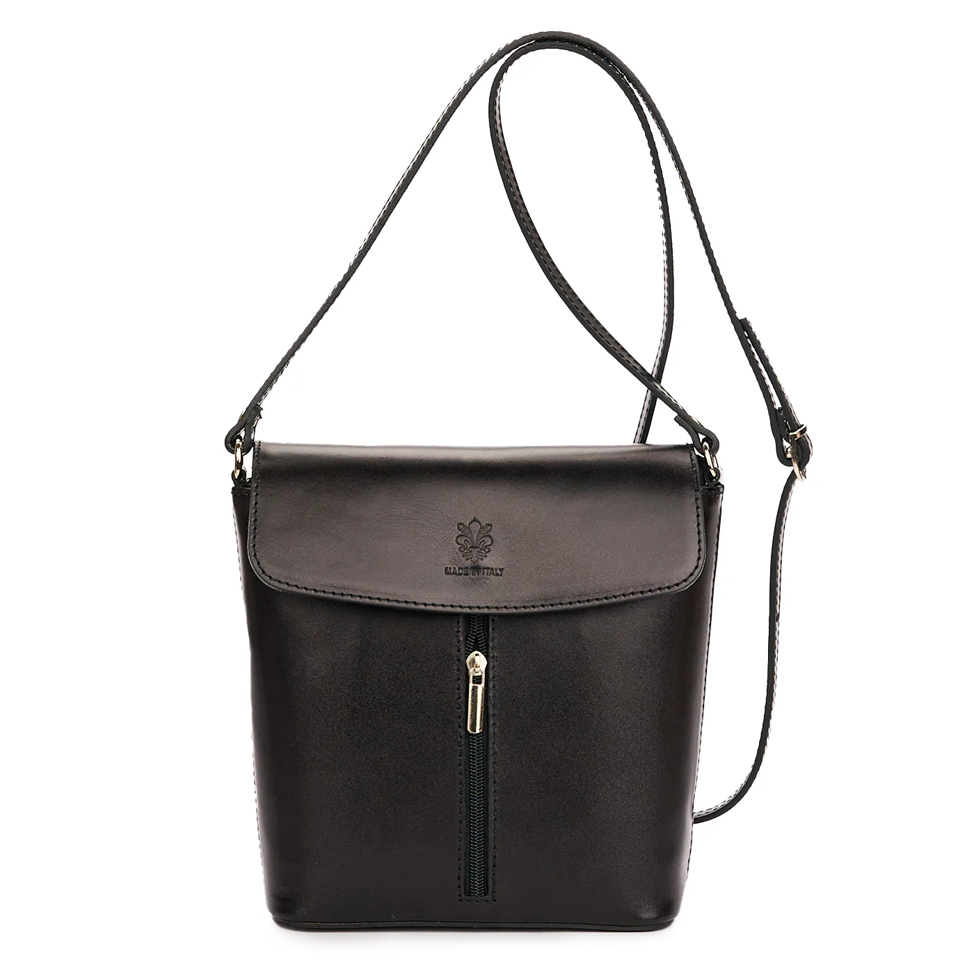 Geanta dama din piele naturala neagra 11143