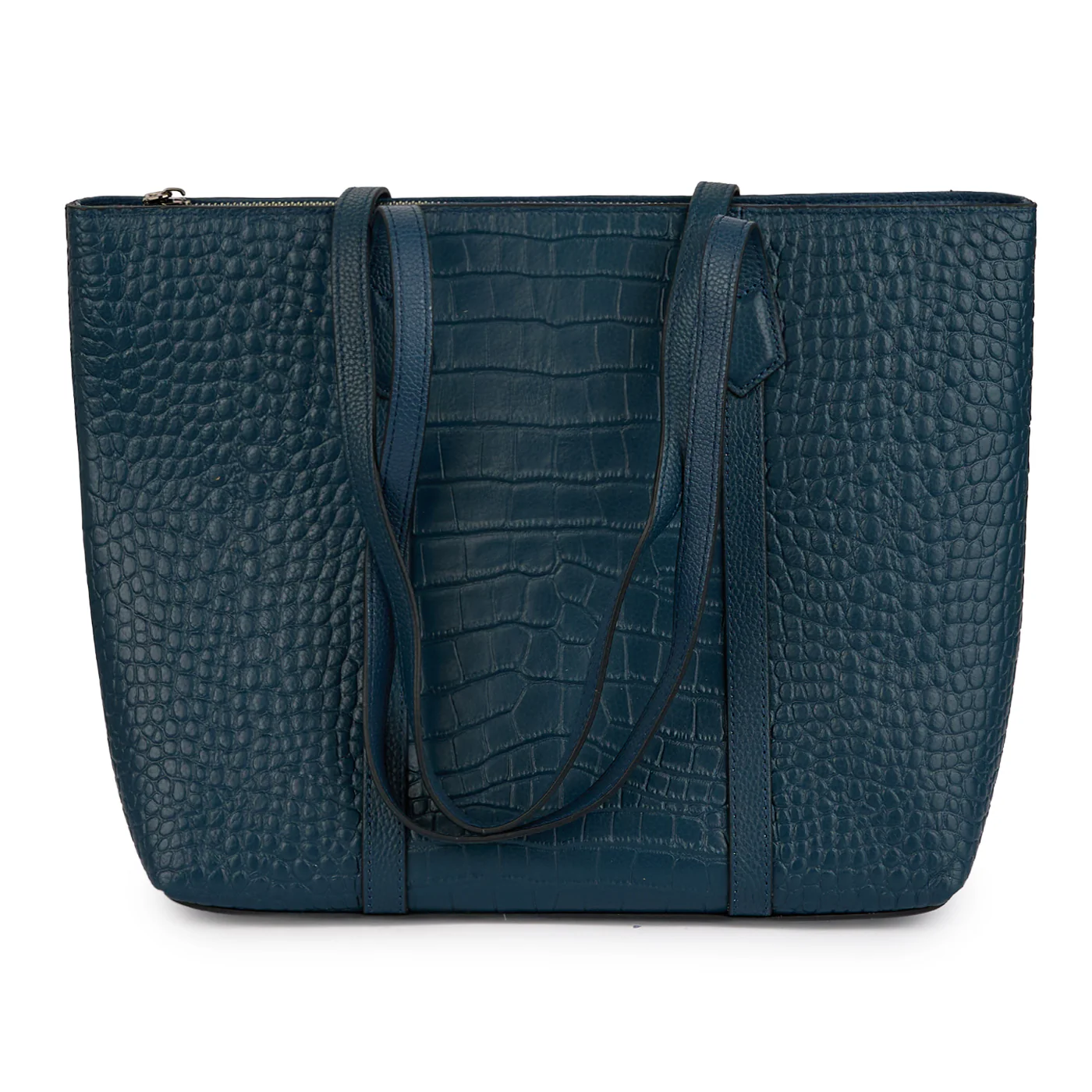 Geanta dama din piele naturala bleumarin 21546