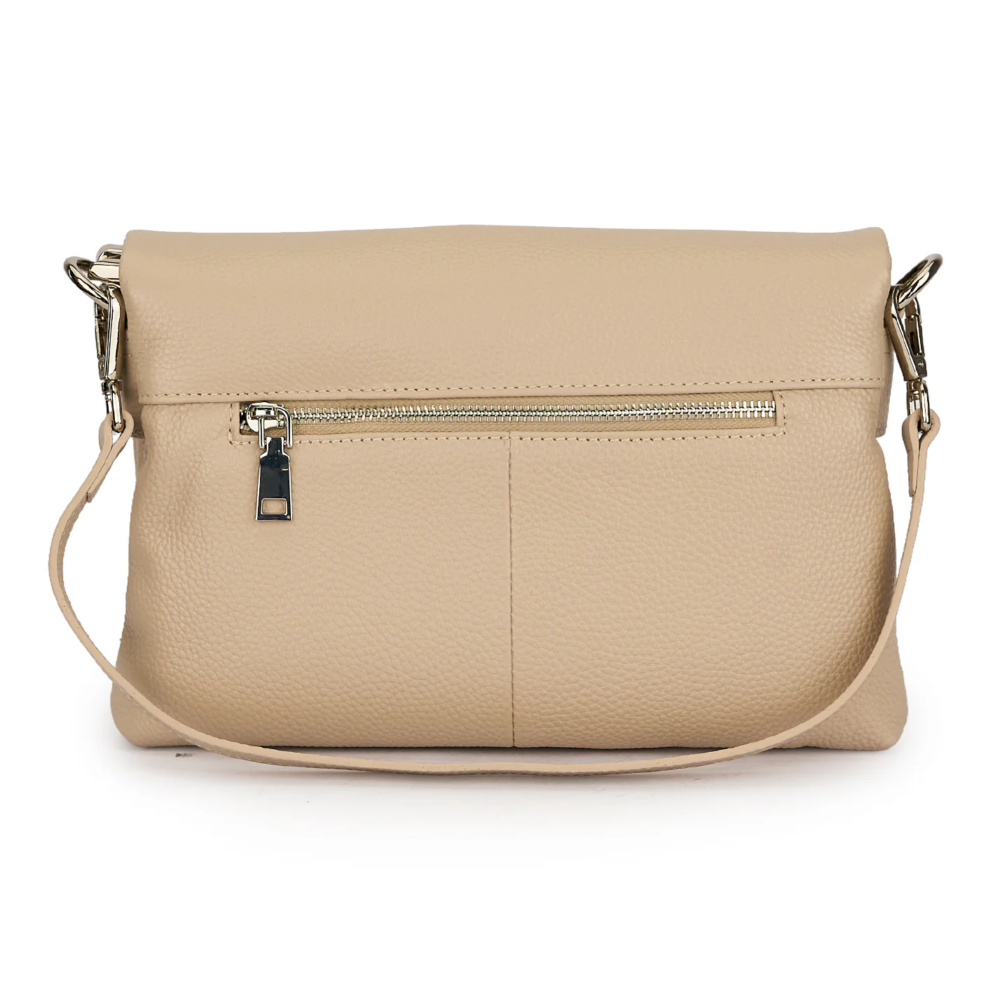 Geanta dama din piele naturala crem 21642 - Image 3