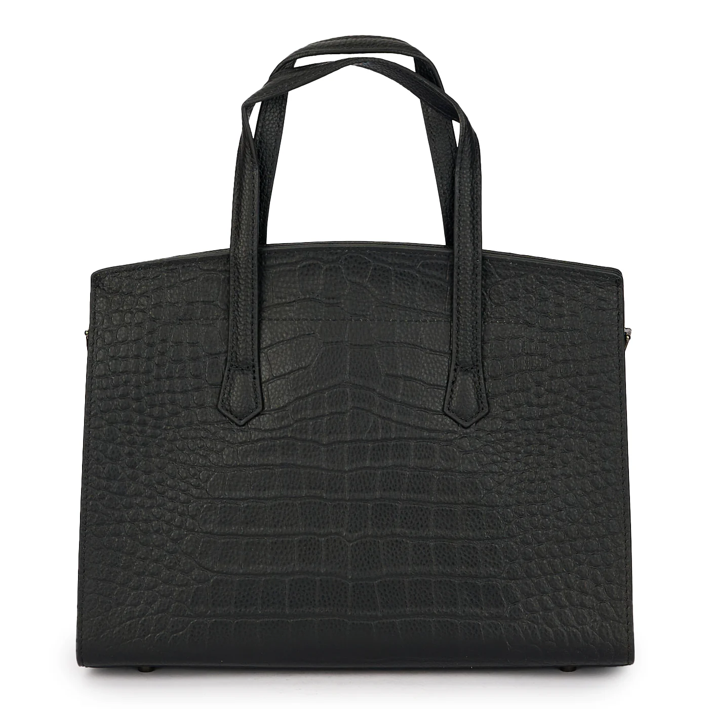 Geanta dama din piele naturala neagra 21158 - Image 3