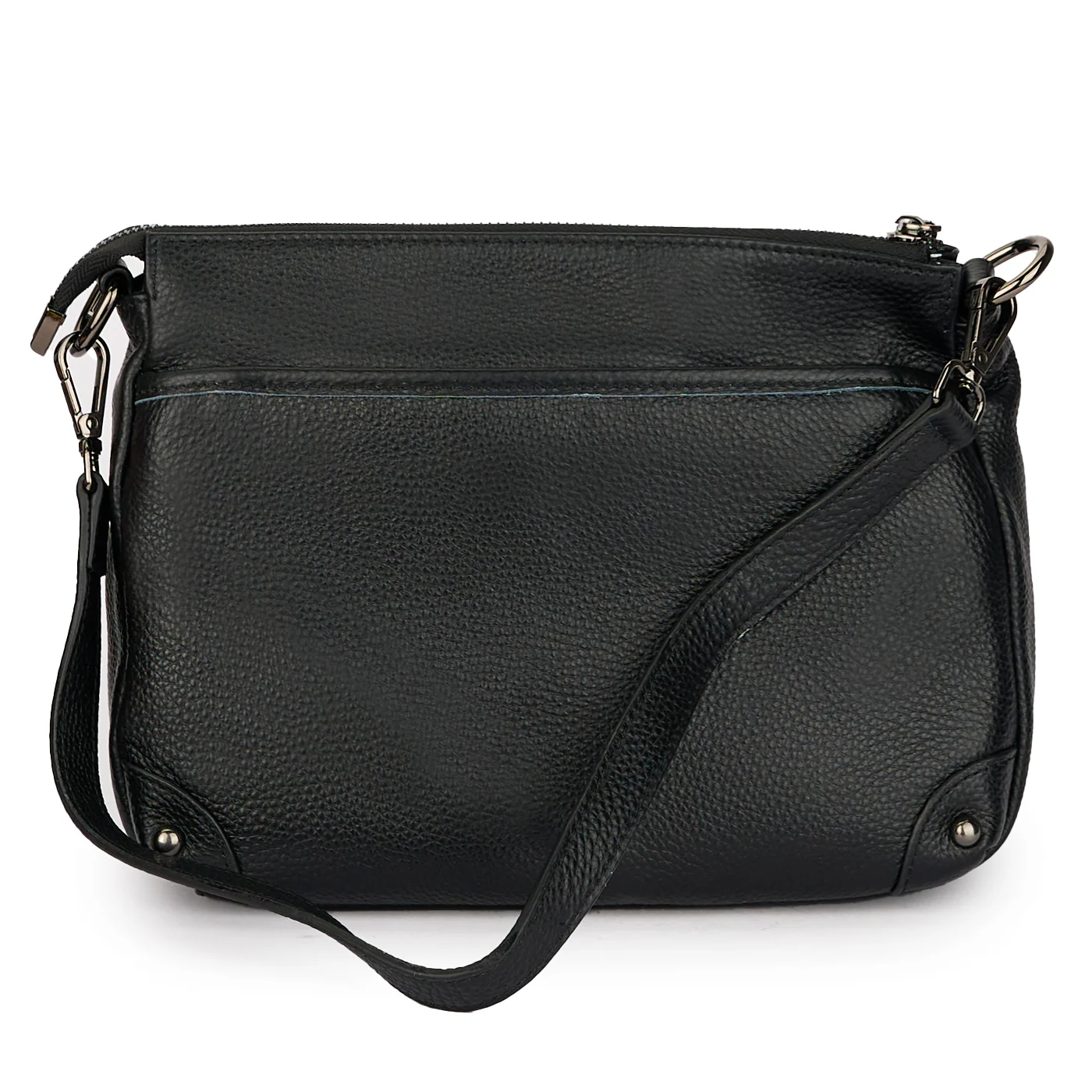 Geanta dama din piele naturala neagra 21162 - Image 3