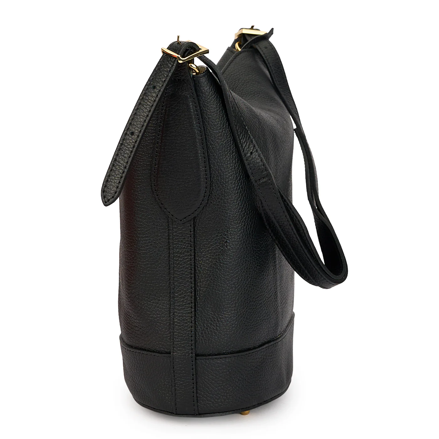 Geanta dama din piele naturala neagra 21231 - Image 2