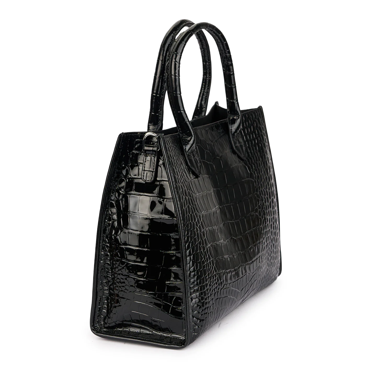 Geanta dama din piele naturala neagra 21243 - Image 2