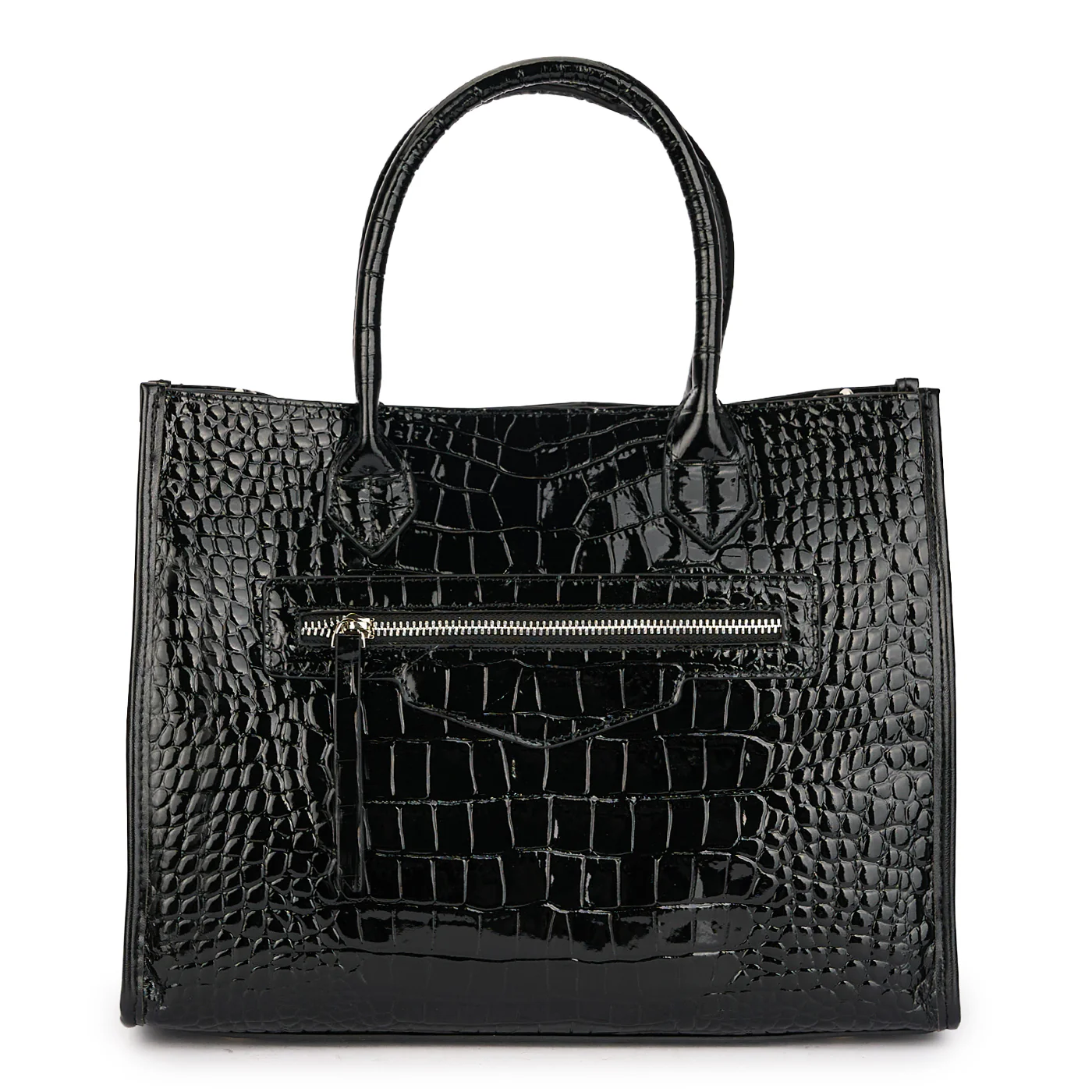 Geanta dama din piele naturala neagra 21243 - Image 3