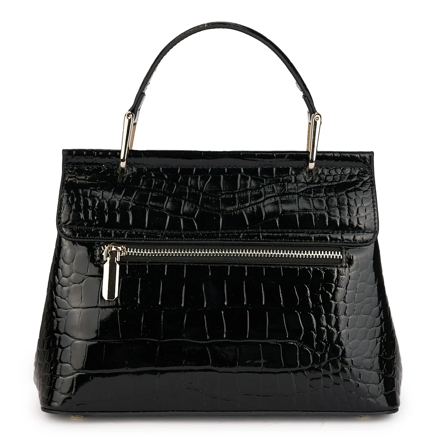 Geanta dama din piele naturala neagra 21258 - Image 3