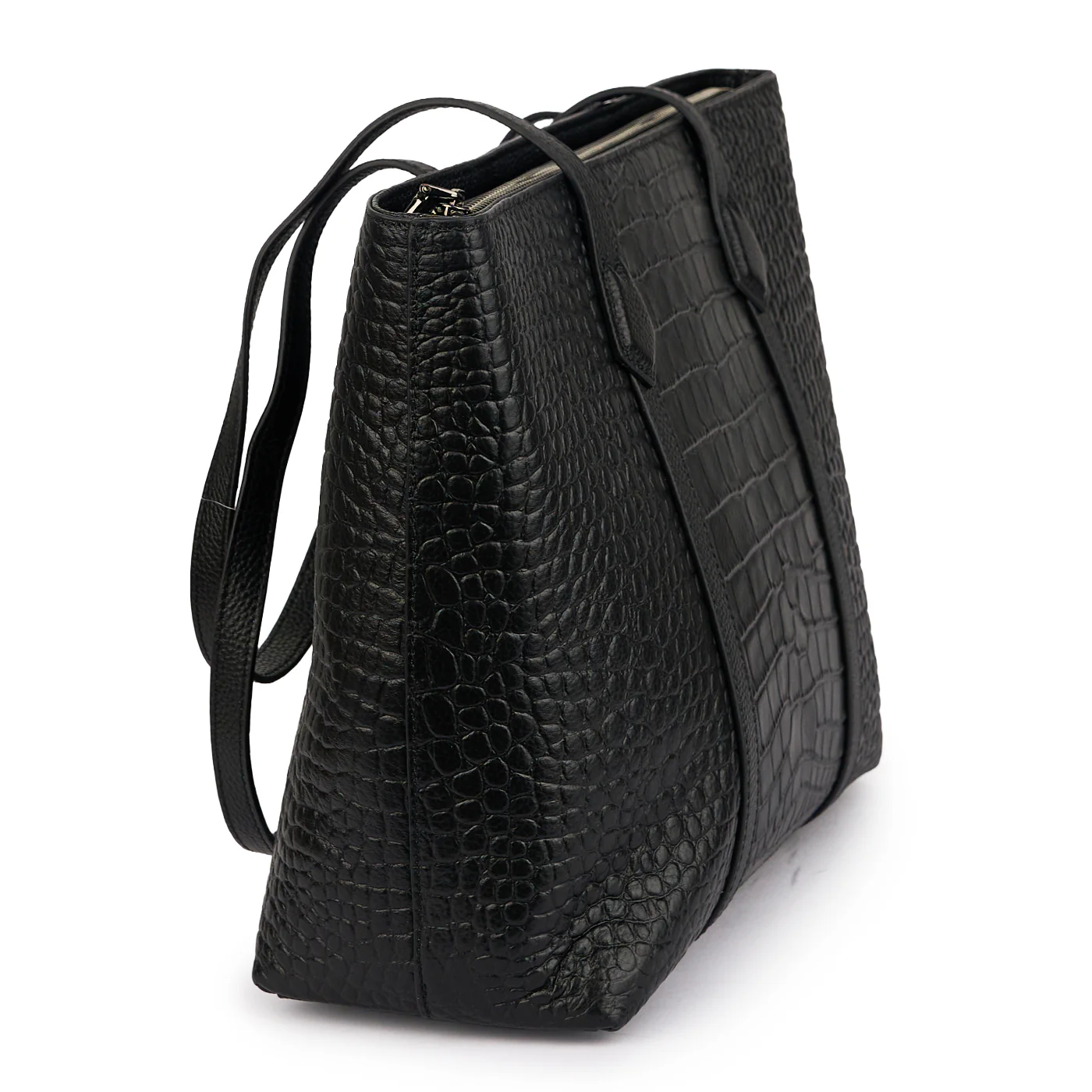Geanta dama din piele naturala neagra 21274 - Image 2