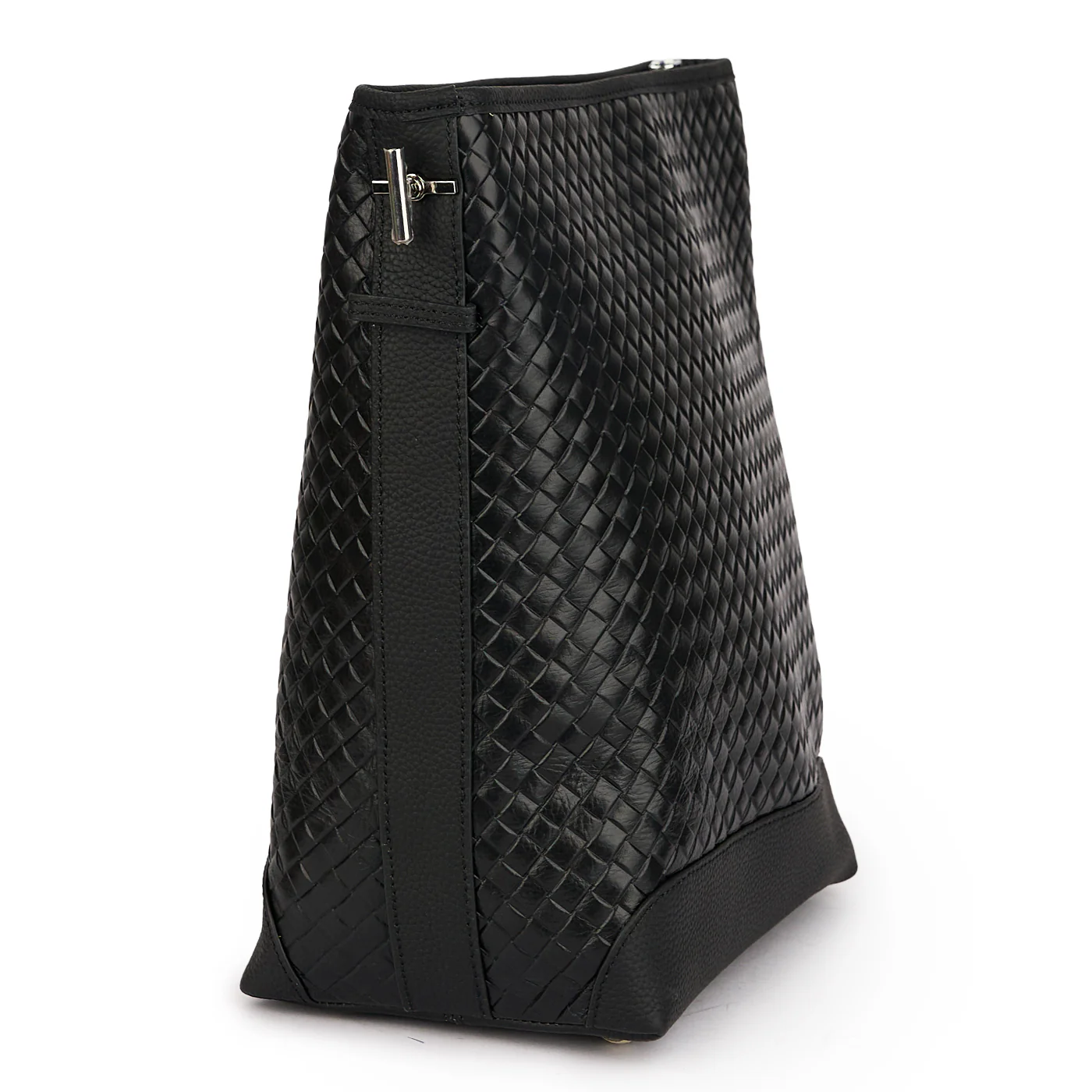 Geanta dama din piele naturala neagra 21294 - Image 2