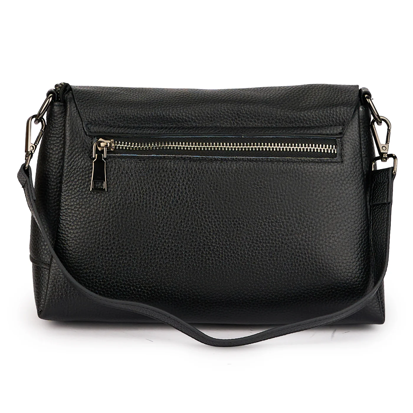 Geanta dama din piele naturala neagra 21306 - Image 3