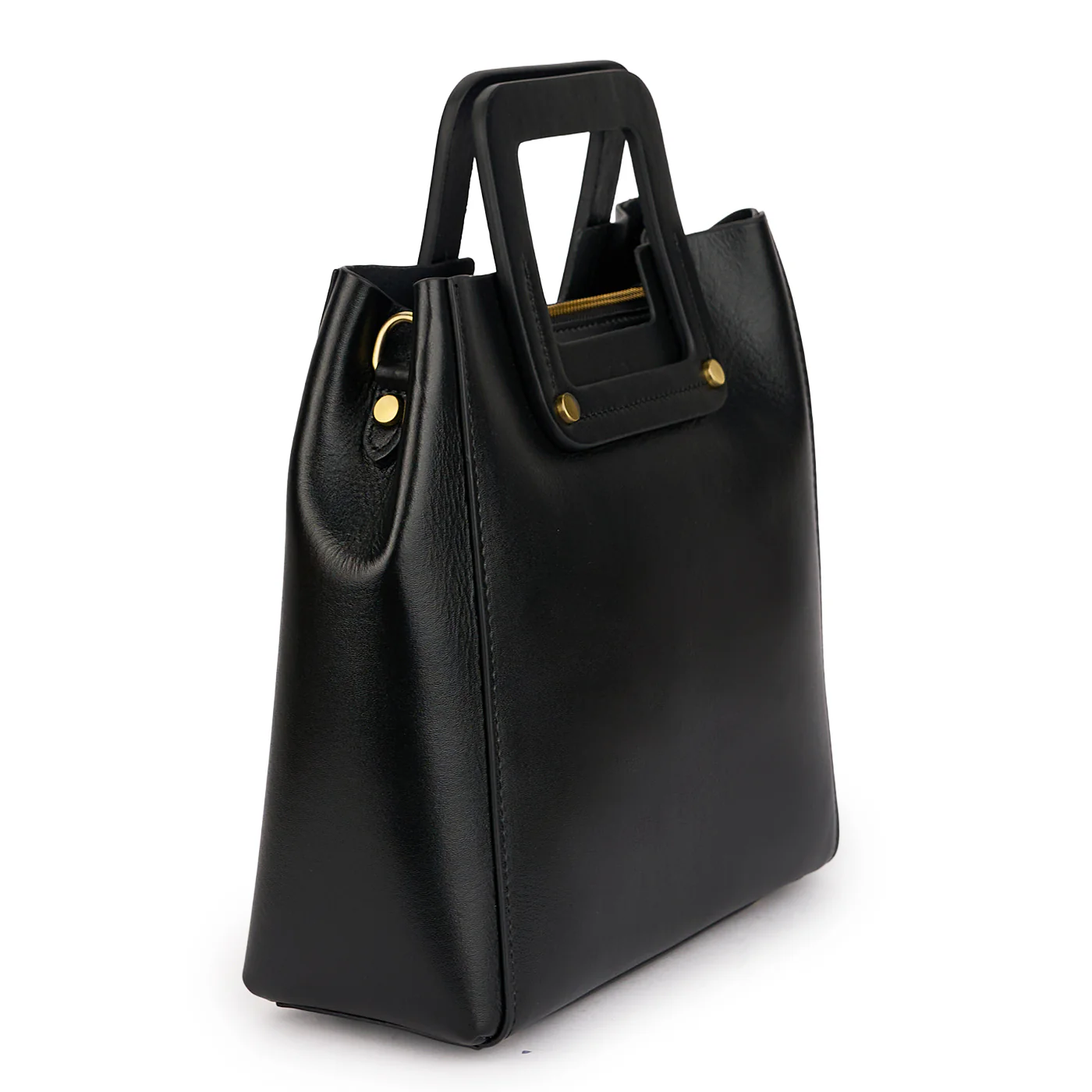 Geanta dama din piele naturala neagra 21444 - Image 2