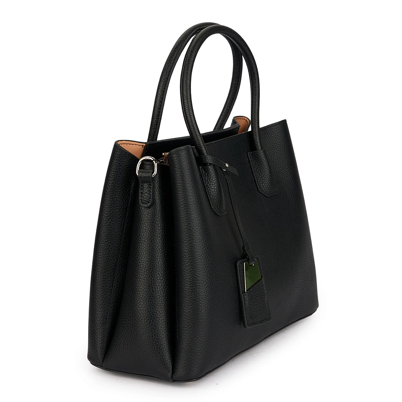 Geanta dama din piele naturala neagra 21493 - Image 2