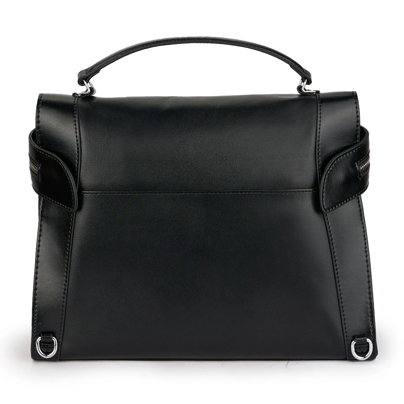 Geanta dama din piele naturala neagra 21510 - Image 3