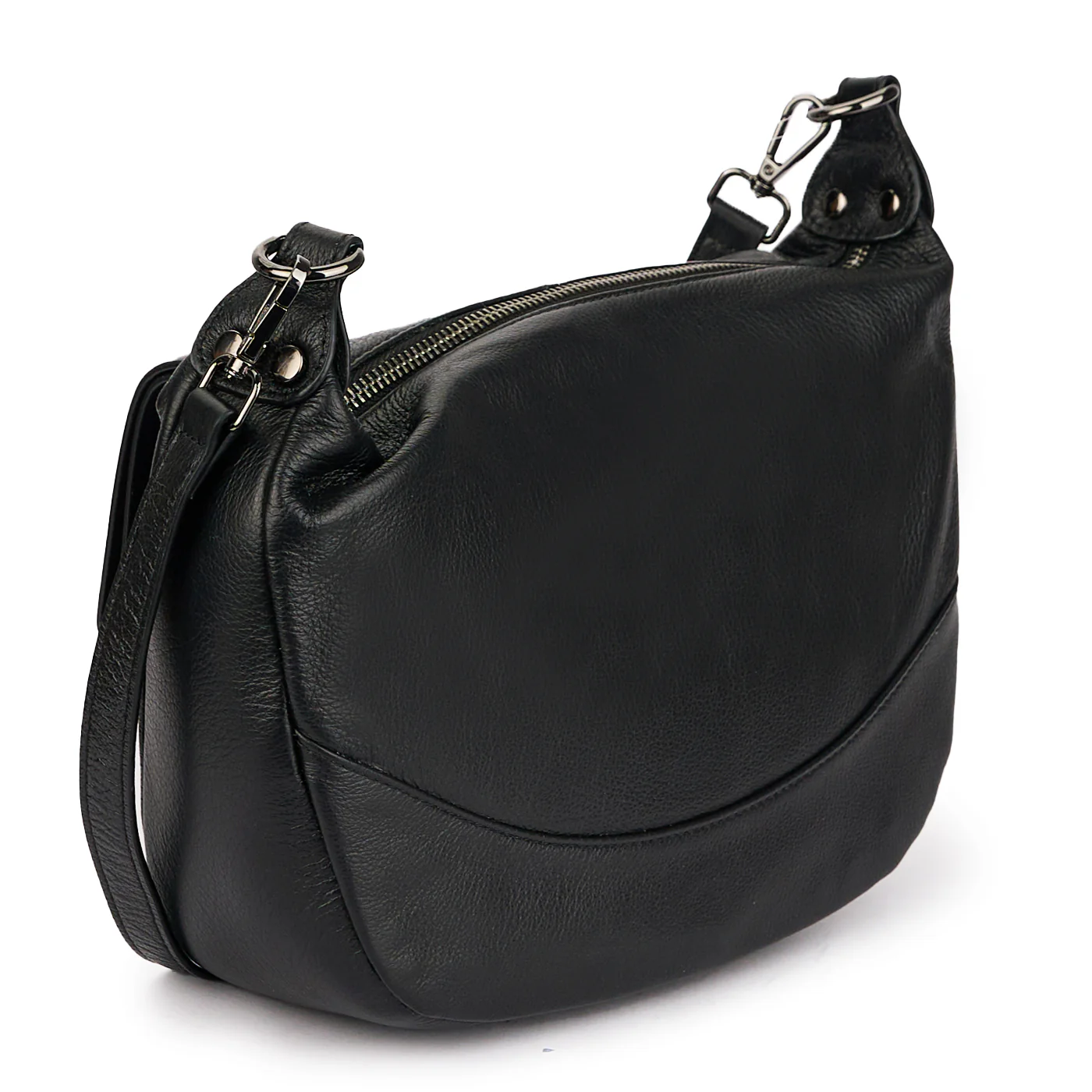 Geanta dama din piele naturala neagra 21512 - Image 2