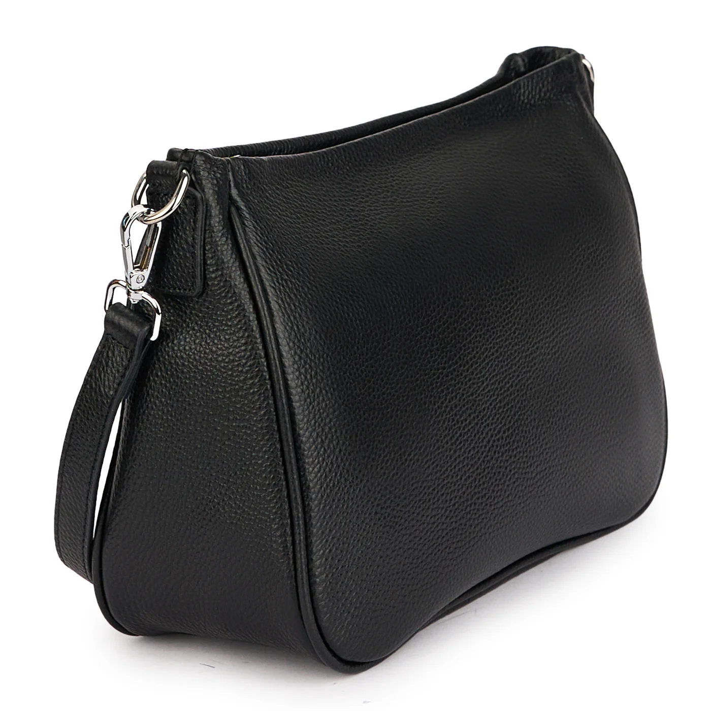 Geanta dama din piele naturala neagra 21518 - Image 2