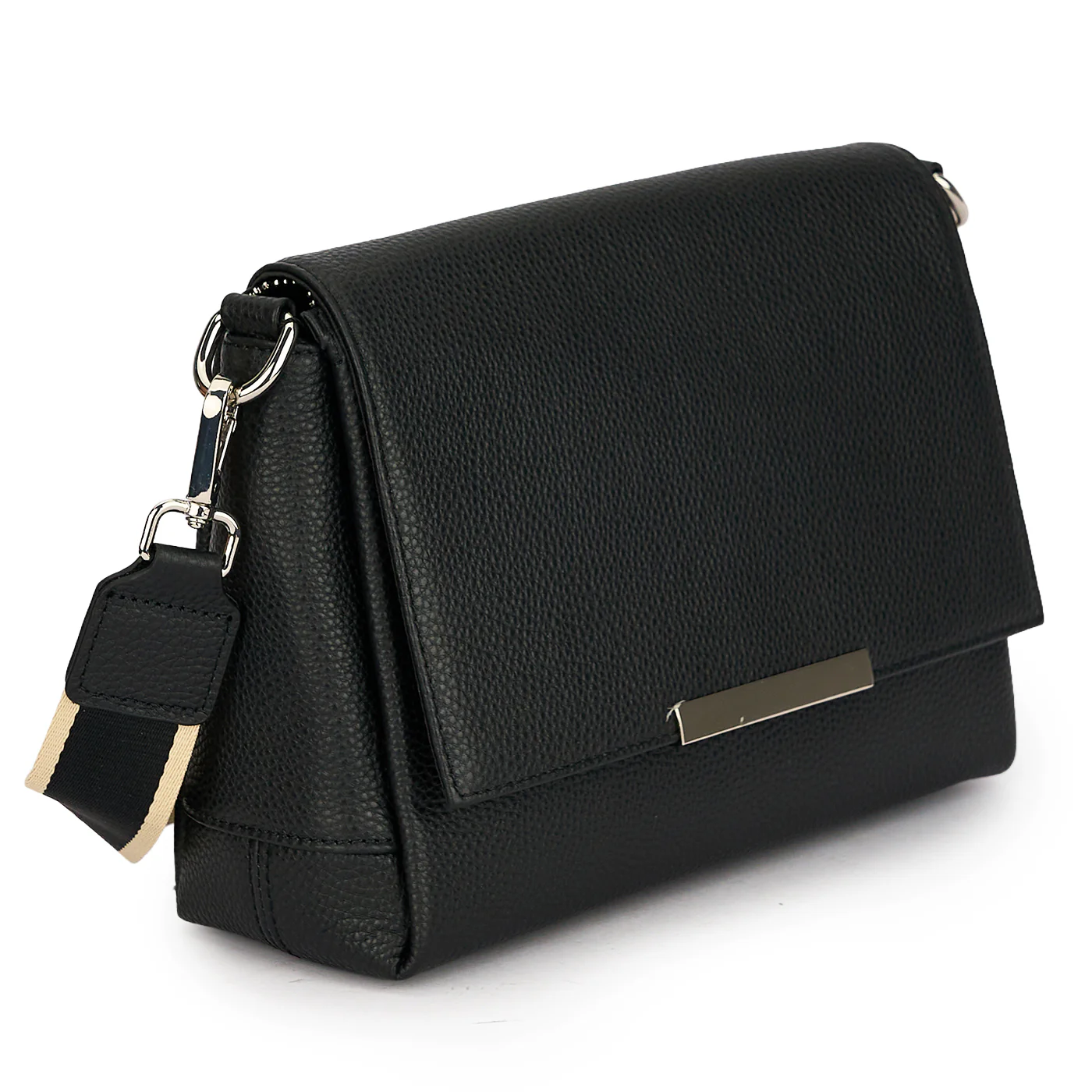 Geanta dama din piele naturala neagra 21646 - Image 2
