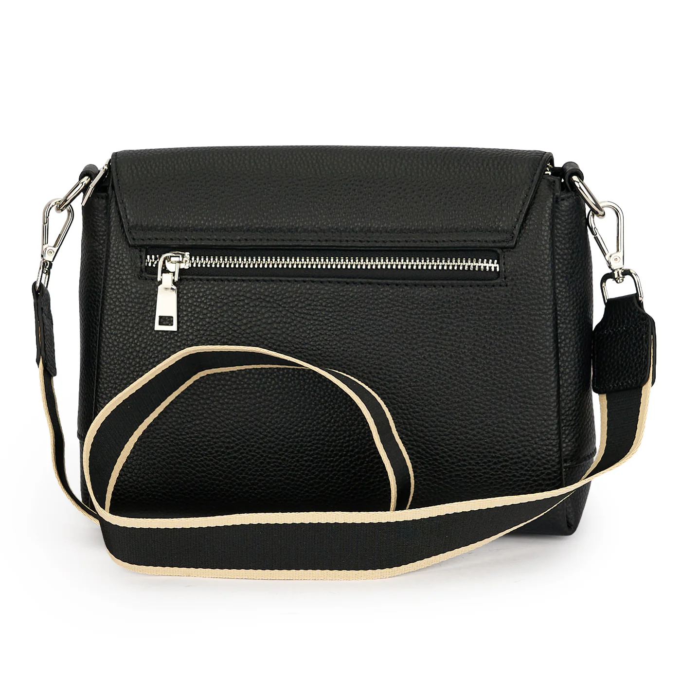 Geanta dama din piele naturala neagra 21646 - Image 3