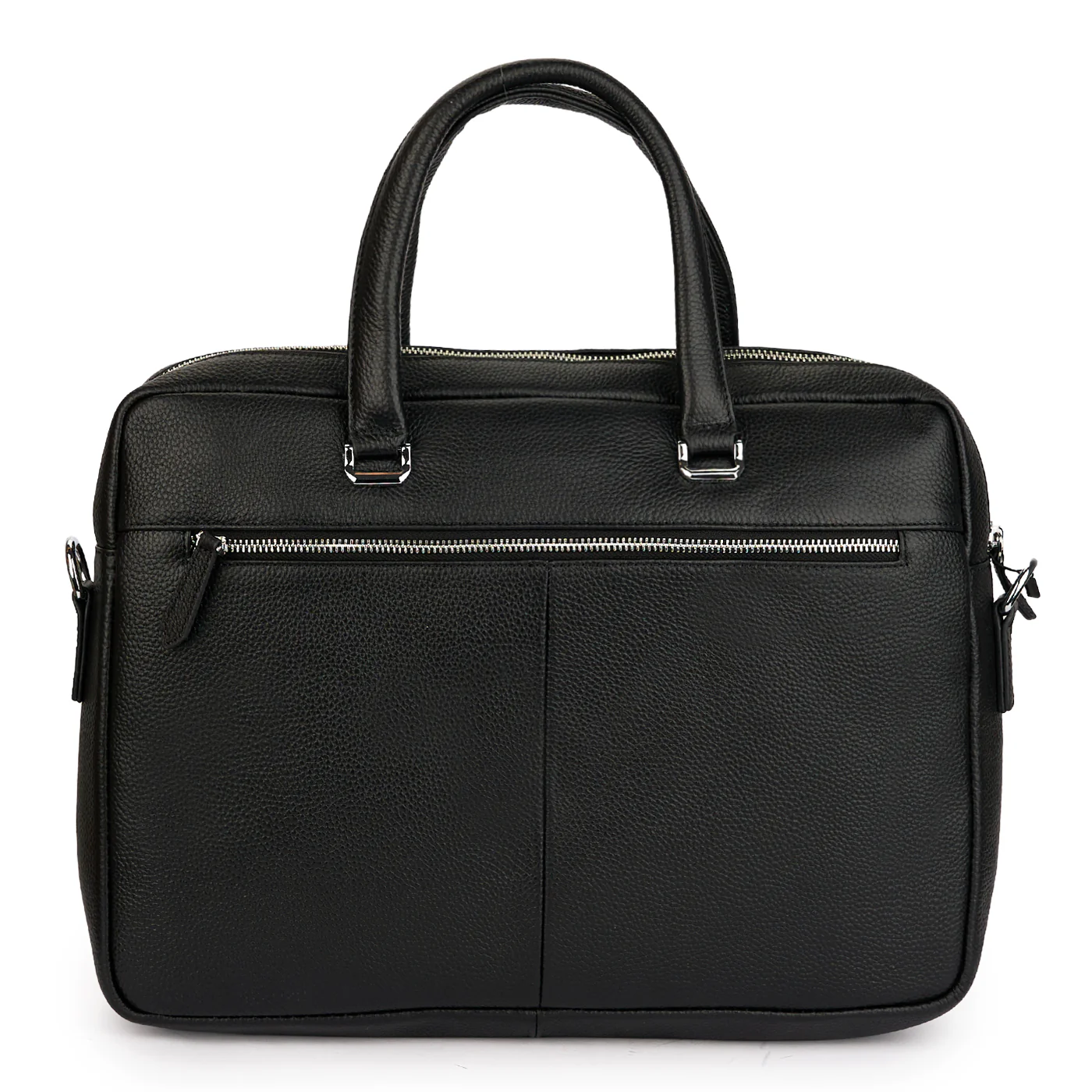 Geanta laptop din piele naturala neagra 21284 - Image 3