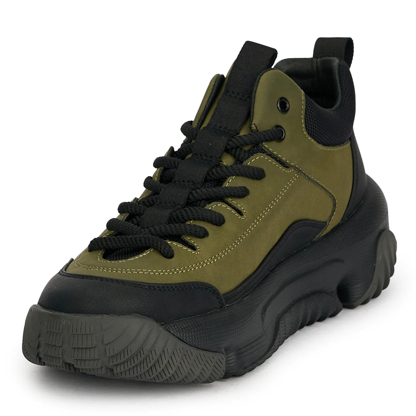 Ghete barbati din piele naturala kaki 7972 - Image 3