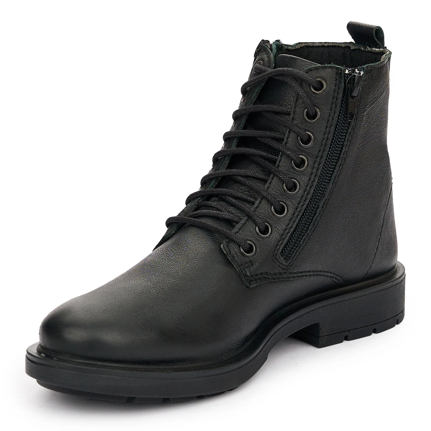Ghete barbati din piele naturala neagra 7410 - Image 3