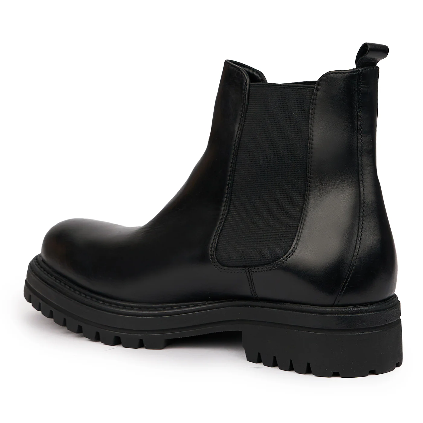 Ghete barbati din piele naturala neagra 7546 - Image 2