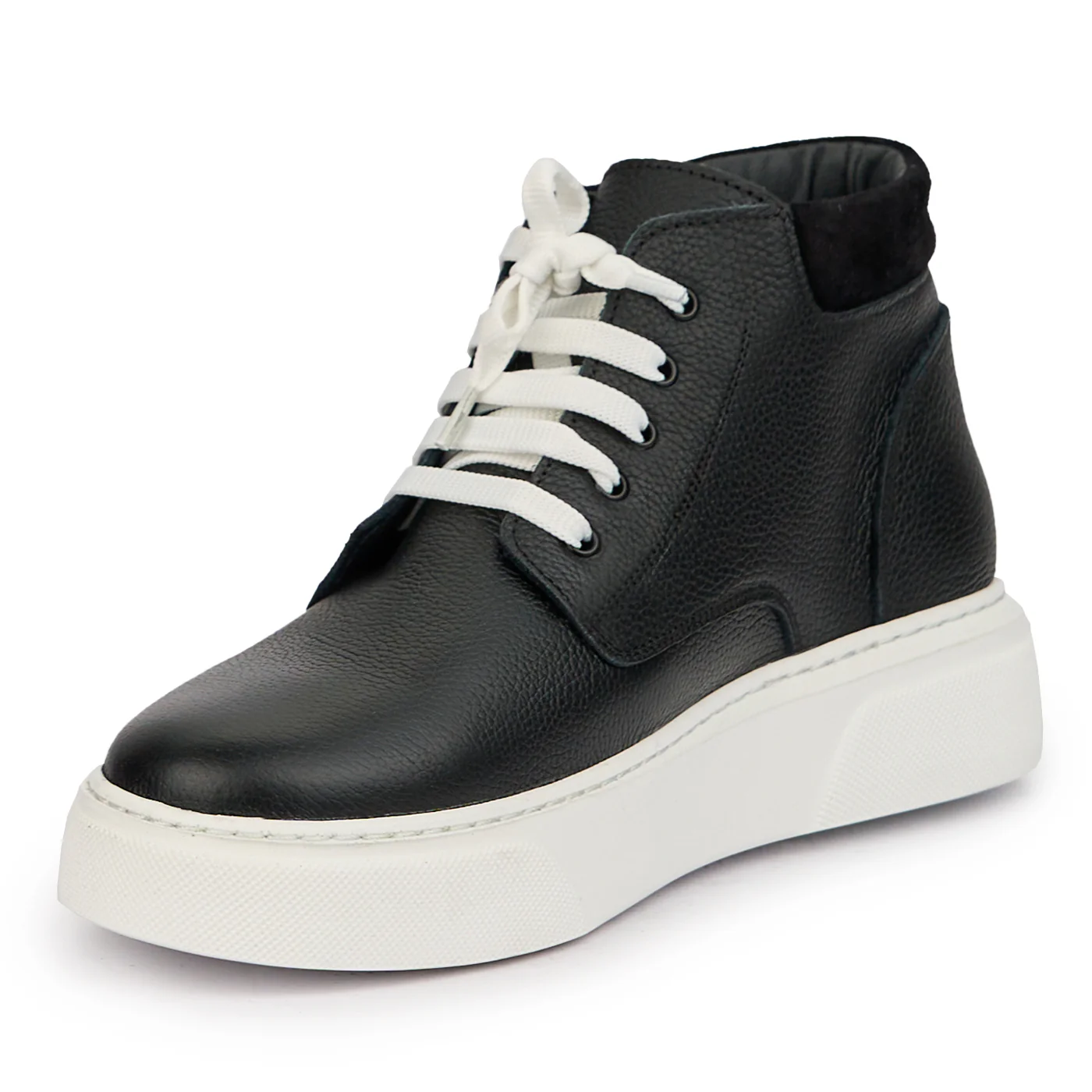 Ghete barbati din piele naturala neagra 7558 - Image 3