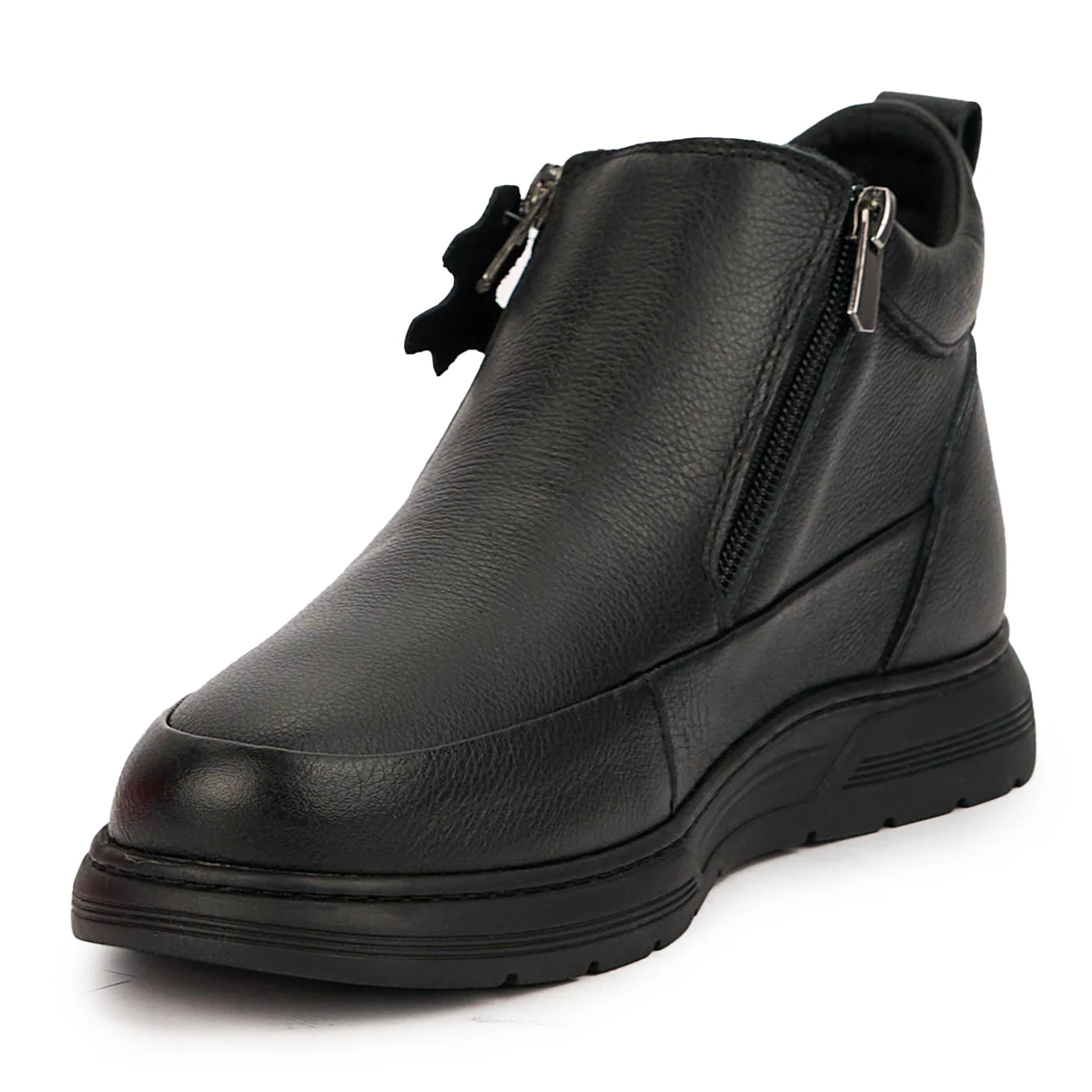 Ghete barbati din piele naturala neagra 7566 - Image 3