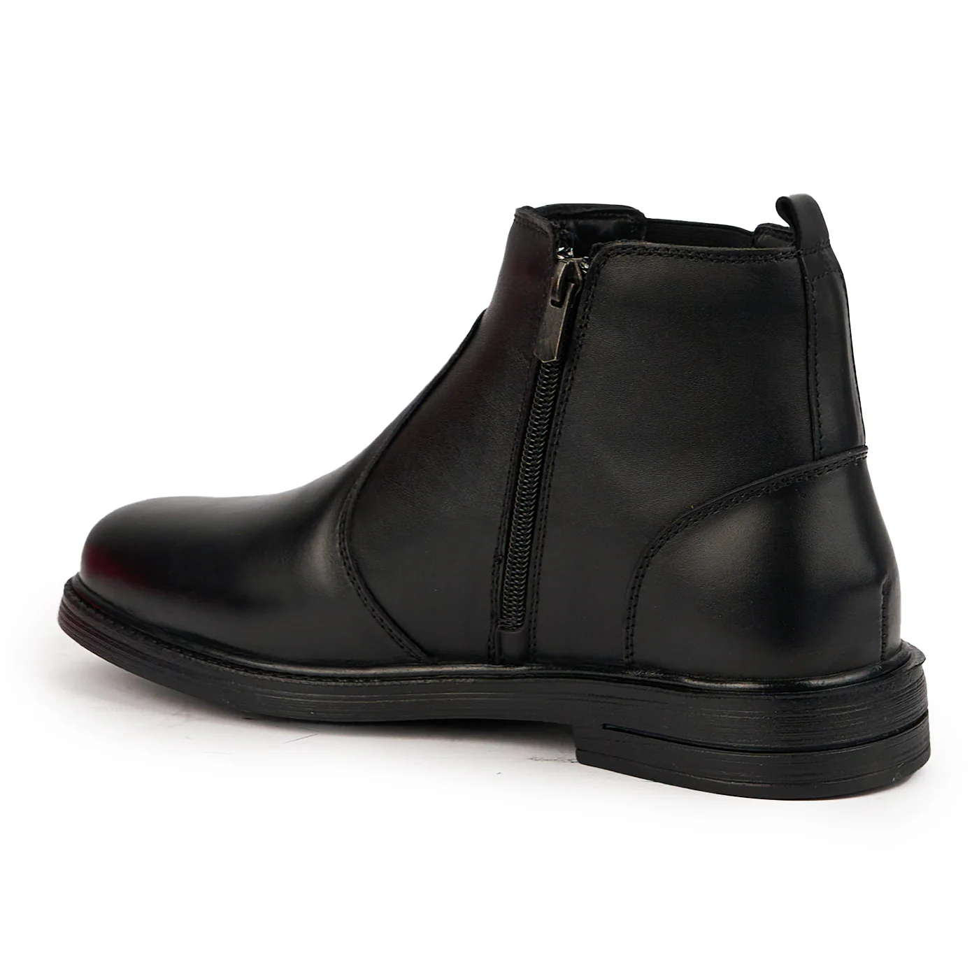 Ghete barbati din piele naturala neagra 7567 - Image 2