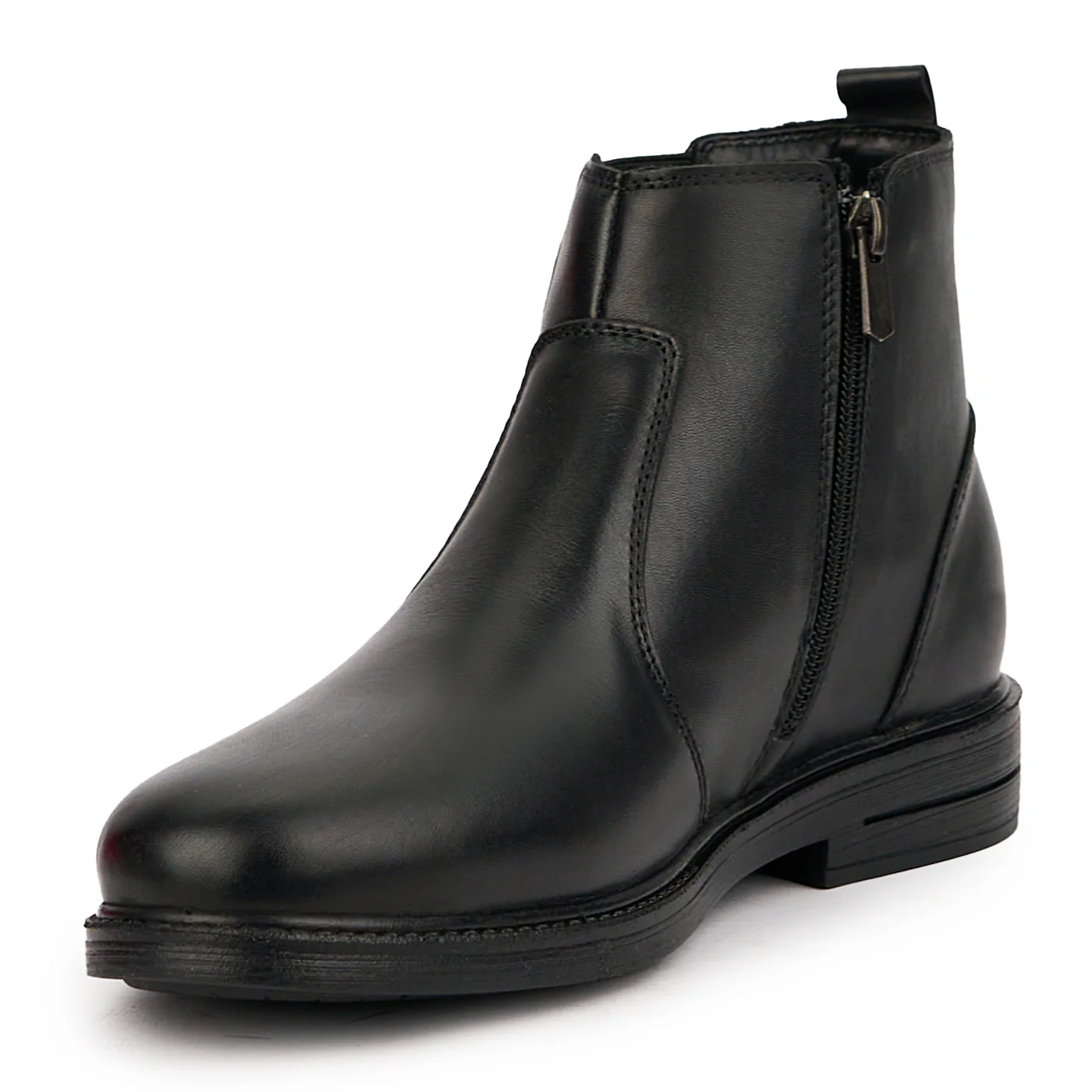 Ghete barbati din piele naturala neagra 7567 - Image 3