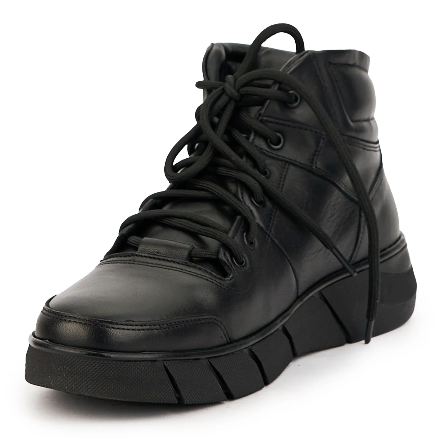 Ghete barbati din piele naturala neagra 7591 - Image 3