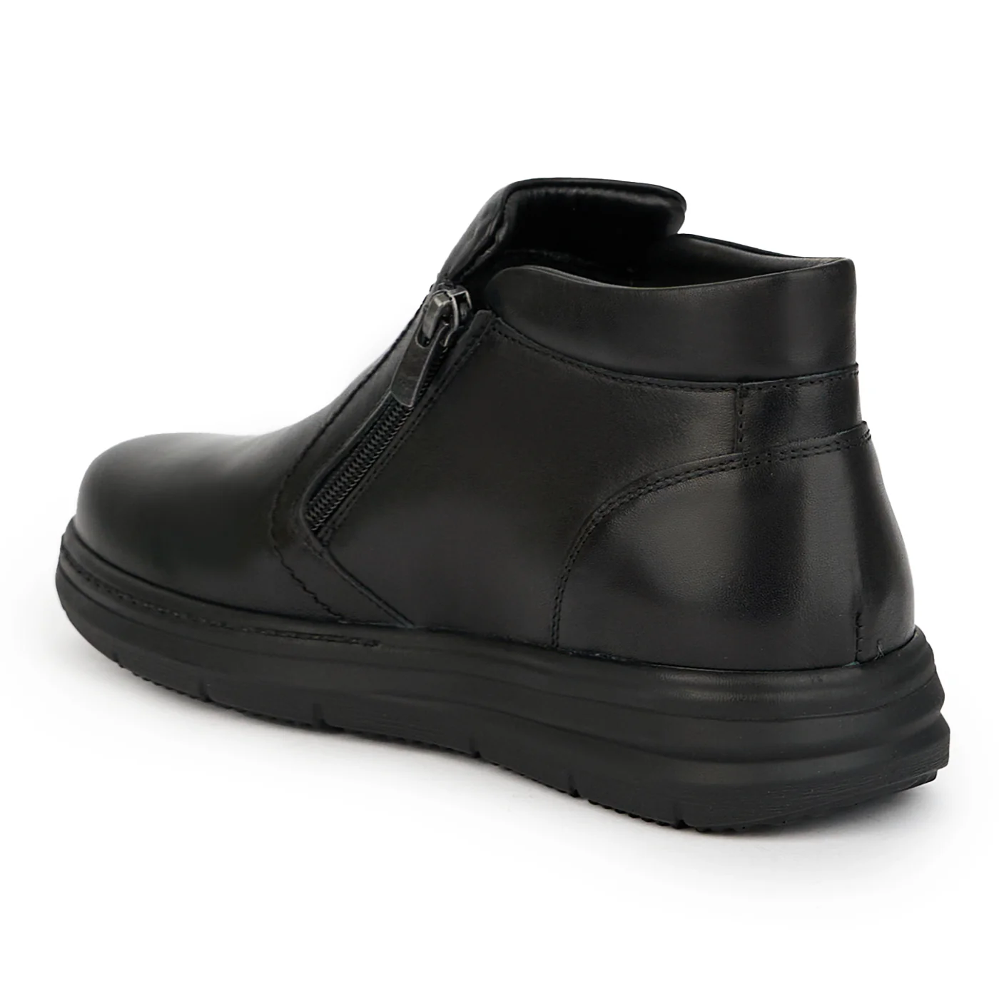 Ghete barbati din piele naturala neagra 7617 - Image 2