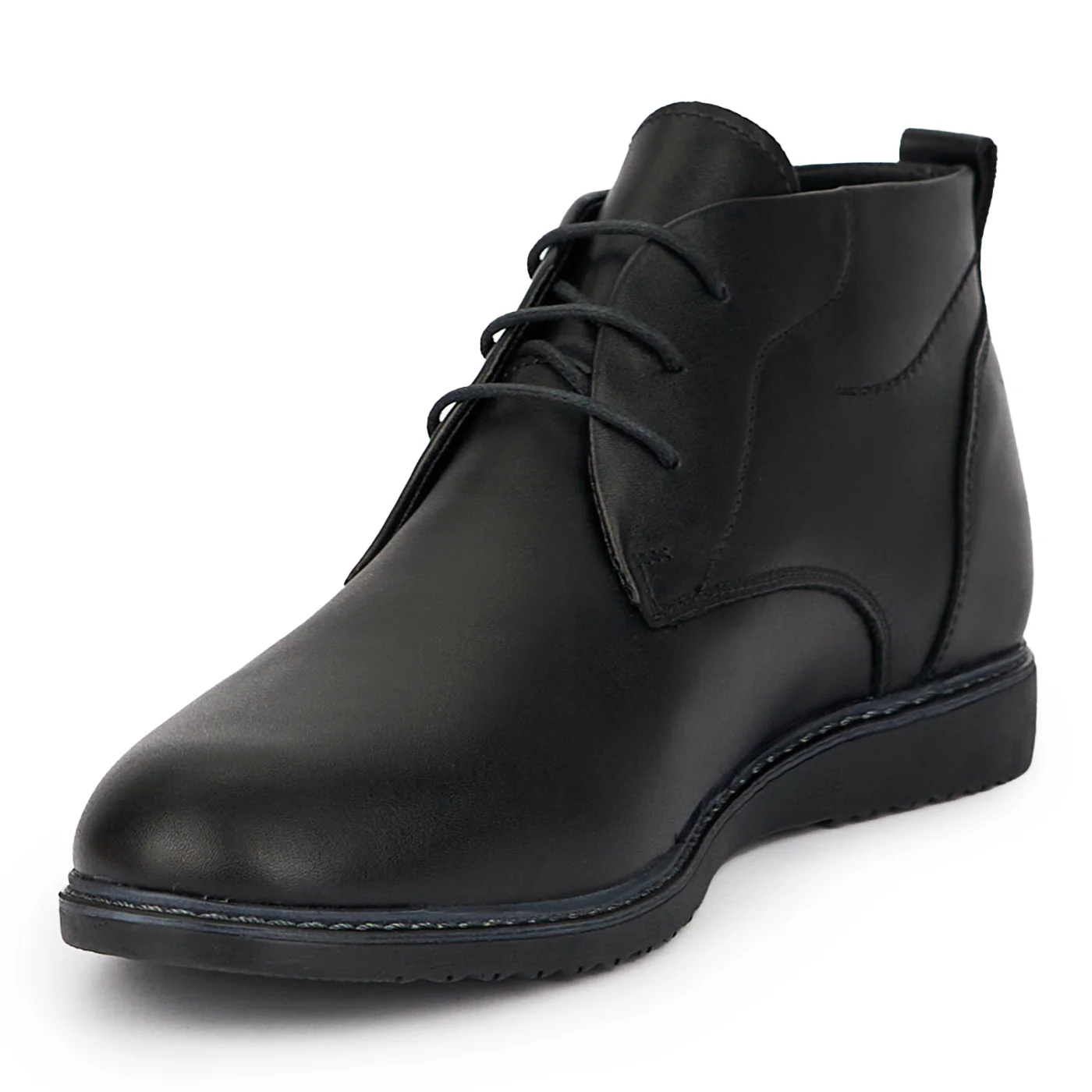 Ghete barbati din piele naturala neagra 7646 - Image 3